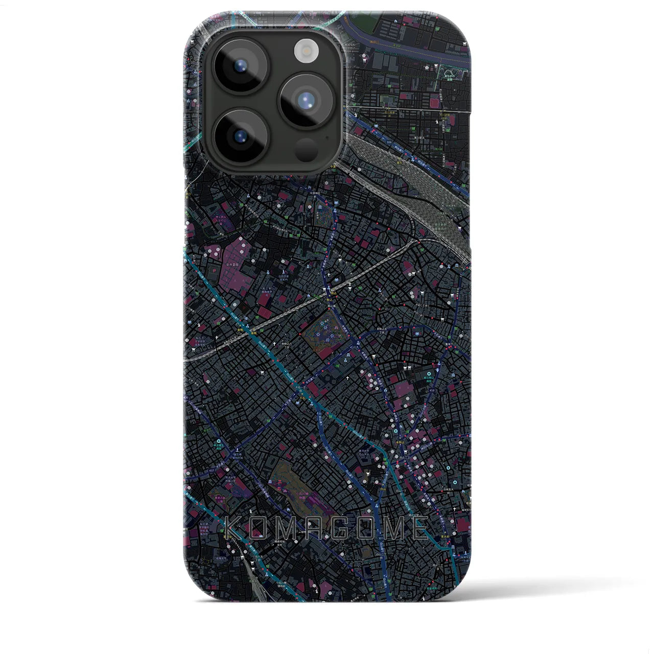 【駒込(東京都)】地図柄iPhoneケース(バックカバータイプ)