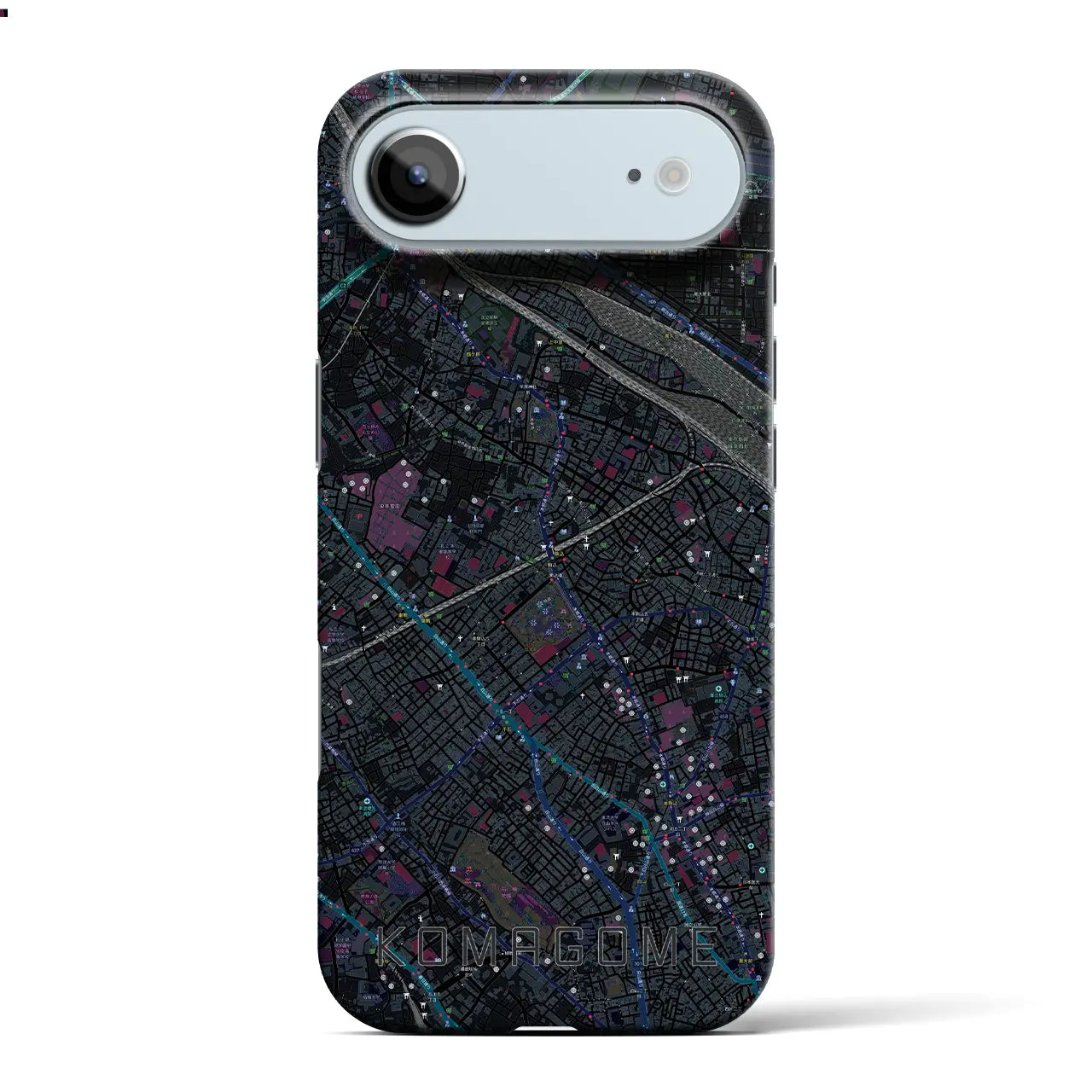 【駒込(東京都)】地図柄iPhoneケース(バックカバータイプ)