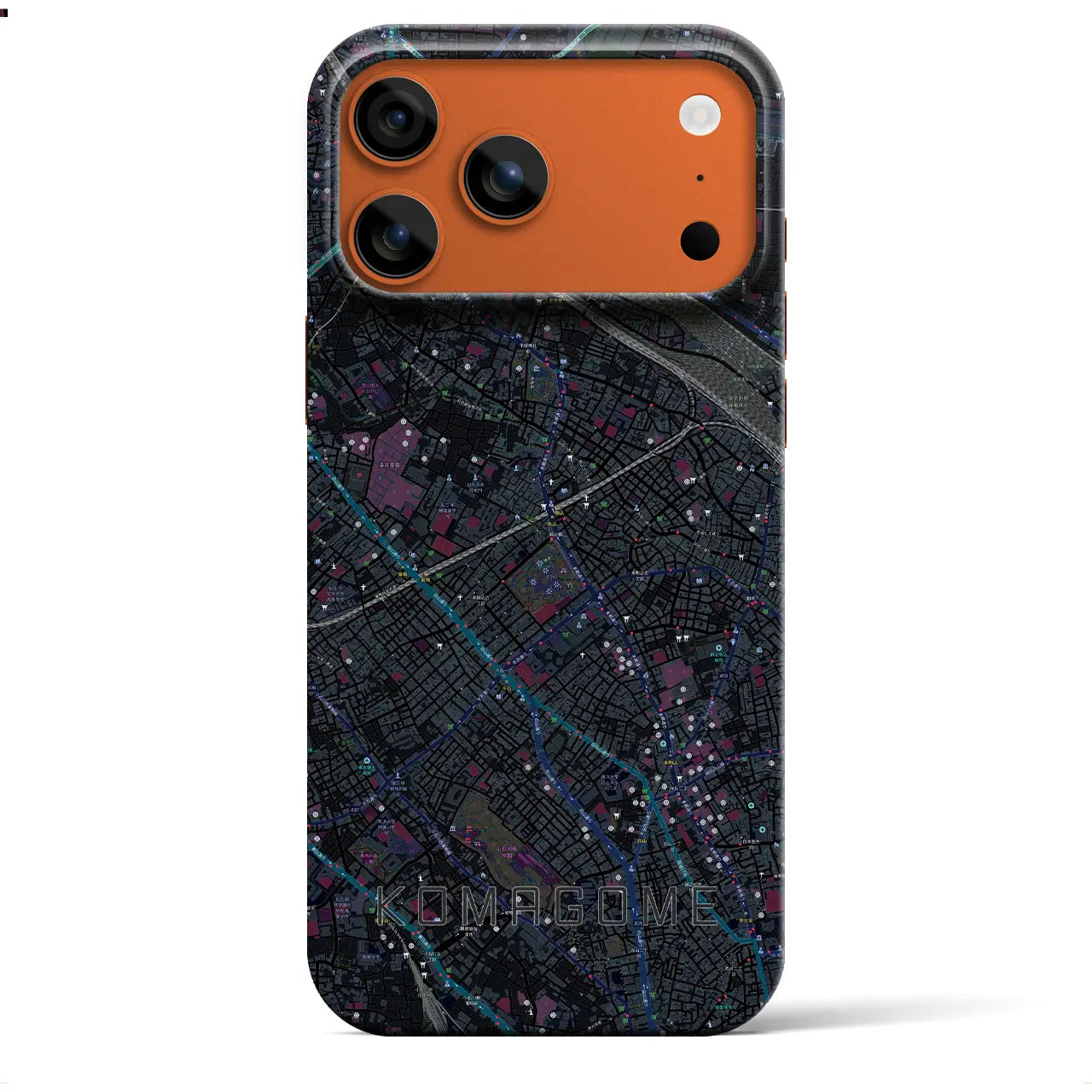 【駒込(東京都)】地図柄iPhoneケース(バックカバータイプ)