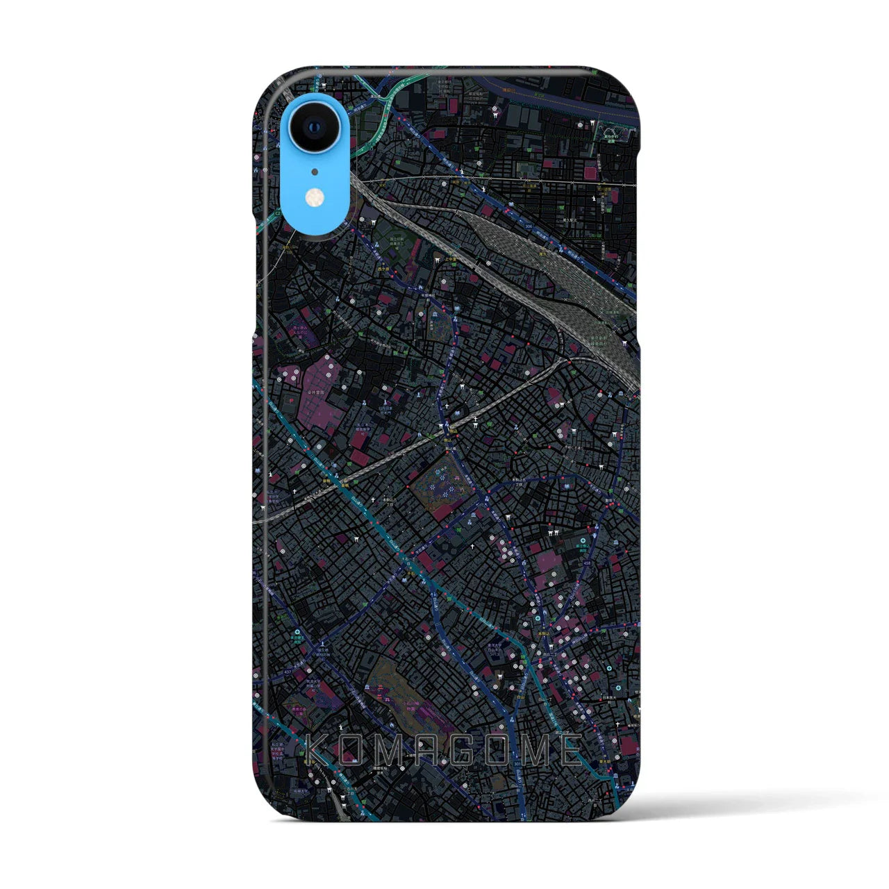 【駒込(東京都)】地図柄iPhoneケース(バックカバータイプ)