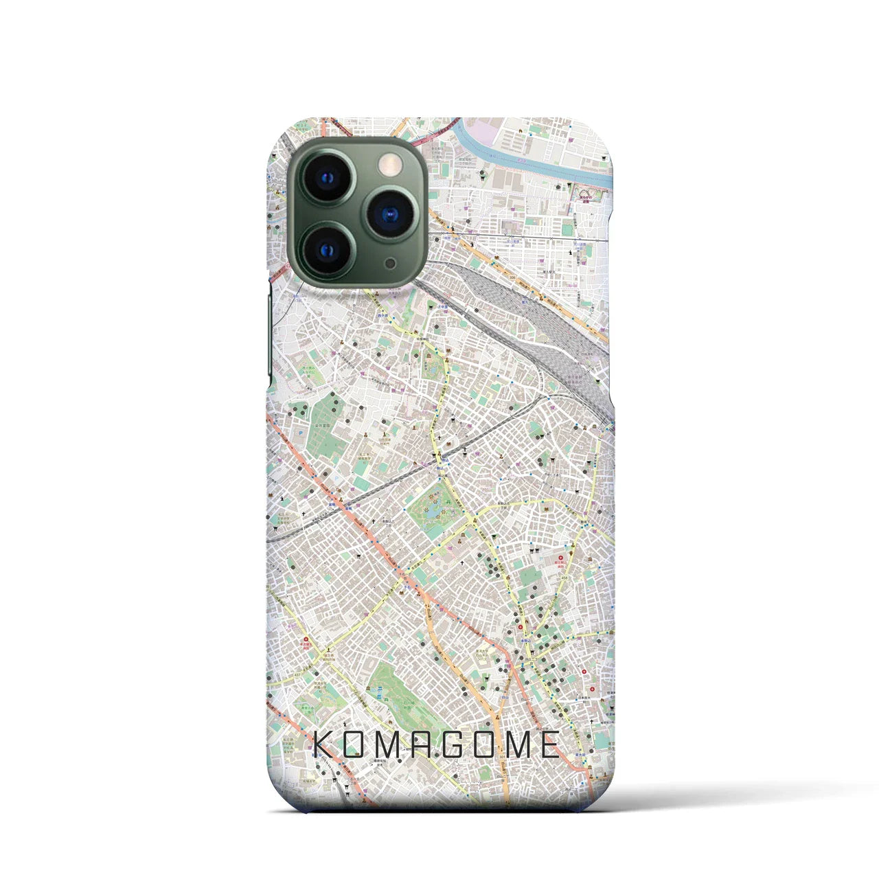 【駒込(東京都)】地図柄iPhoneケース(バックカバータイプ)
