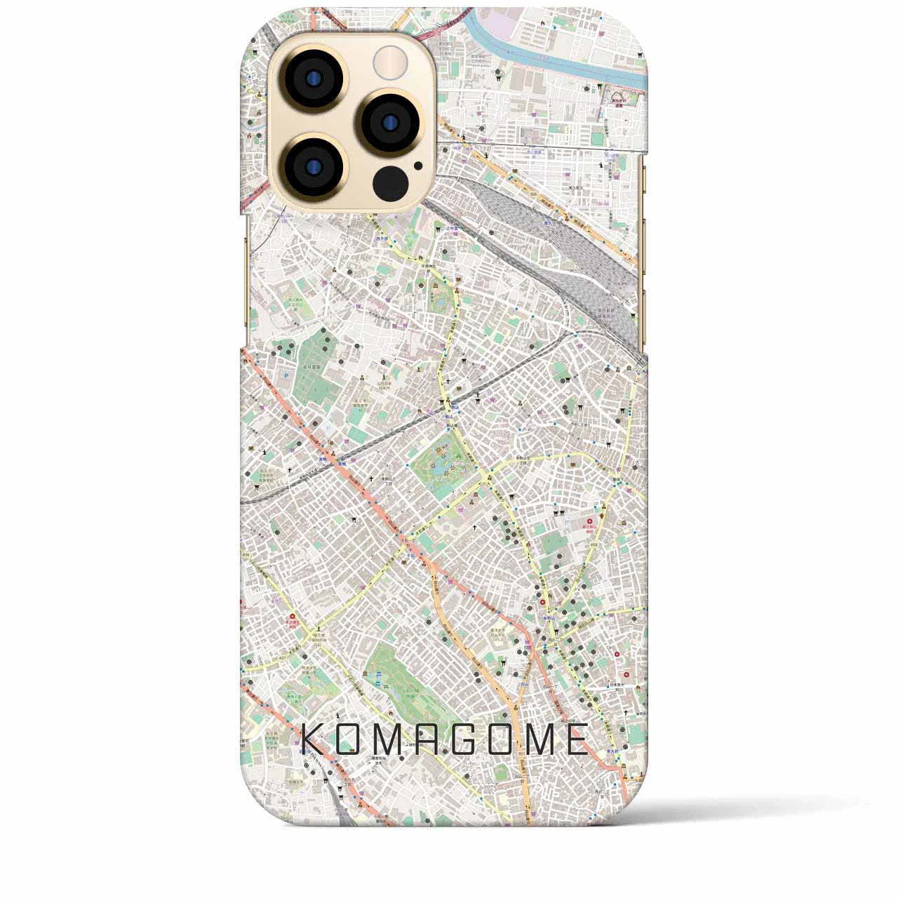 【駒込(東京都)】地図柄iPhoneケース(バックカバータイプ)