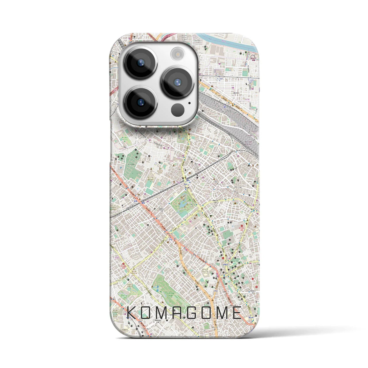 【駒込(東京都)】地図柄iPhoneケース(バックカバータイプ)