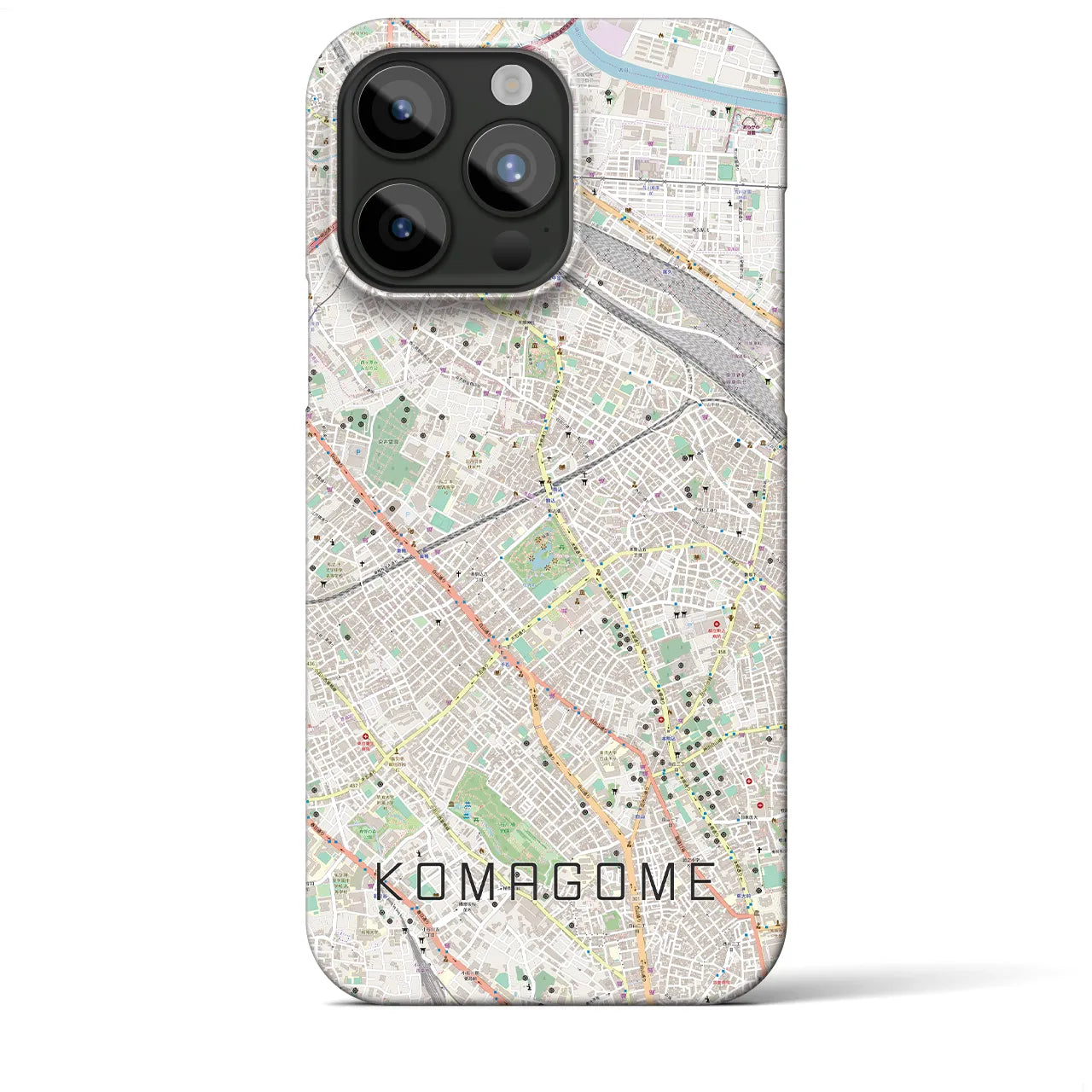 【駒込(東京都)】地図柄iPhoneケース(バックカバータイプ)