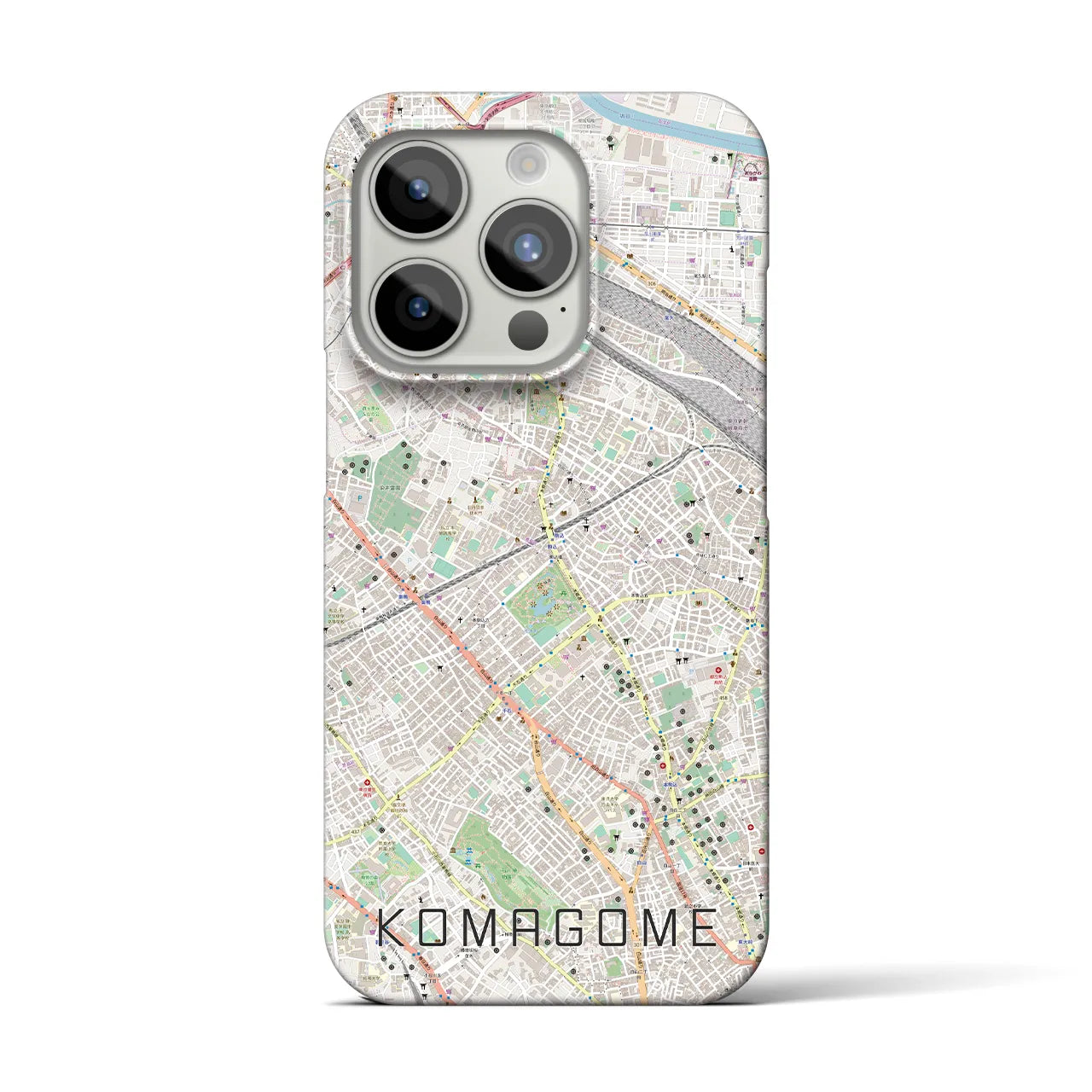 【駒込(東京都)】地図柄iPhoneケース(バックカバータイプ)