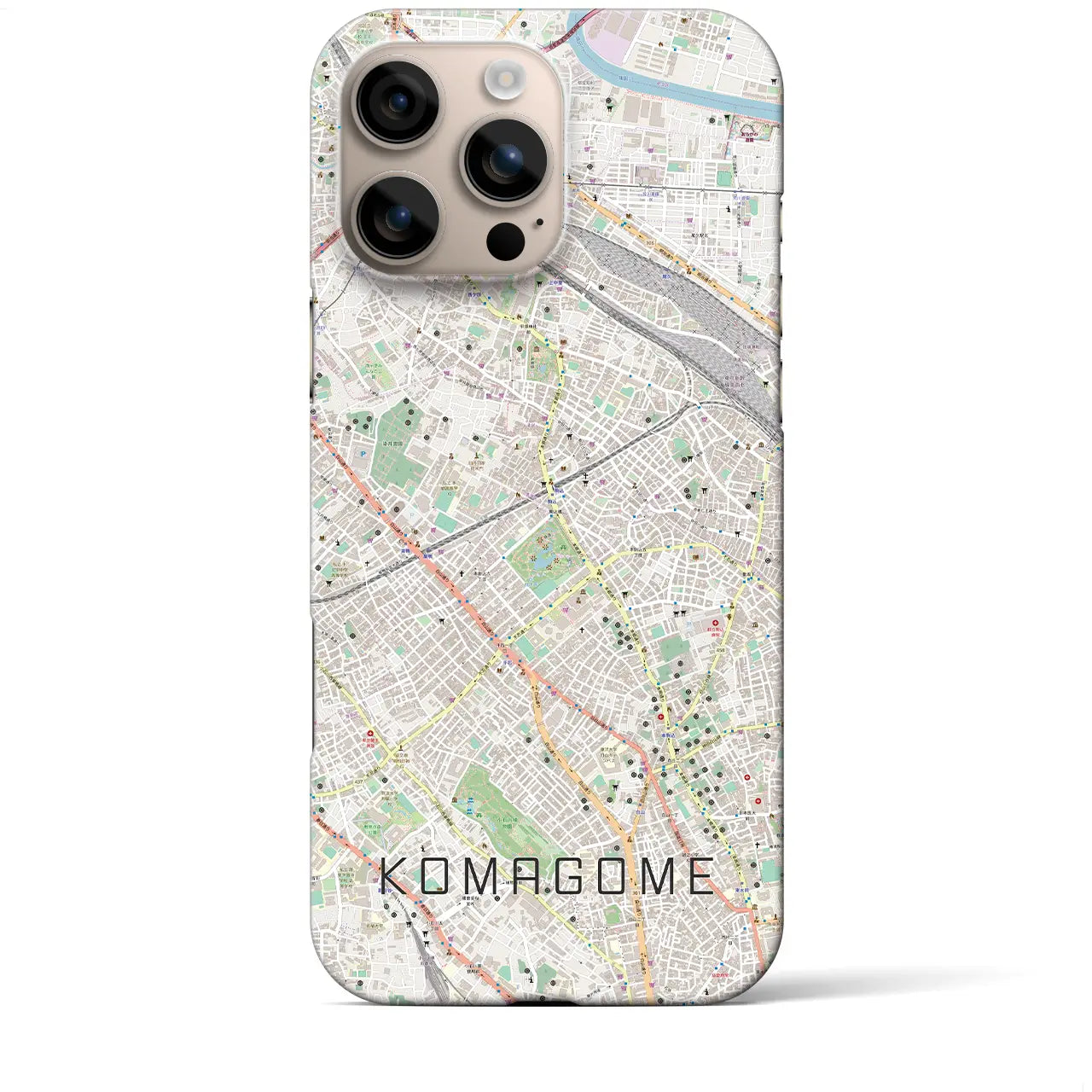 【駒込(東京都)】地図柄iPhoneケース(バックカバータイプ)