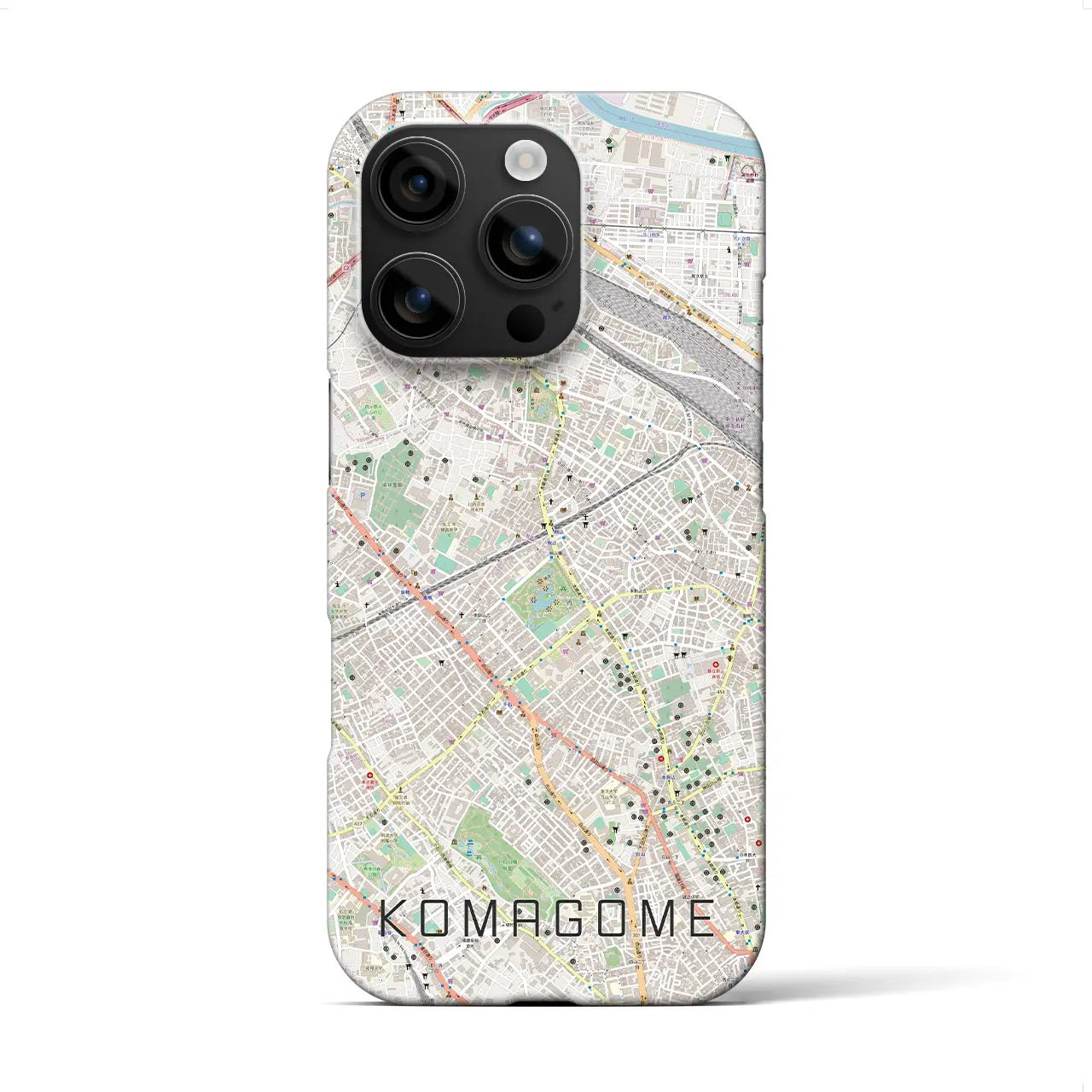 【駒込(東京都)】地図柄iPhoneケース(バックカバータイプ)