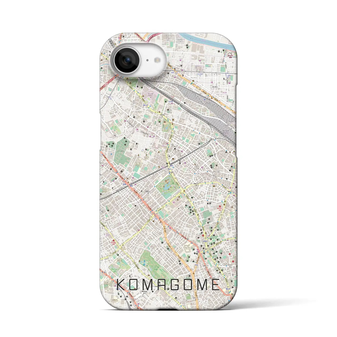 【駒込(東京都)】地図柄iPhoneケース(バックカバータイプ)