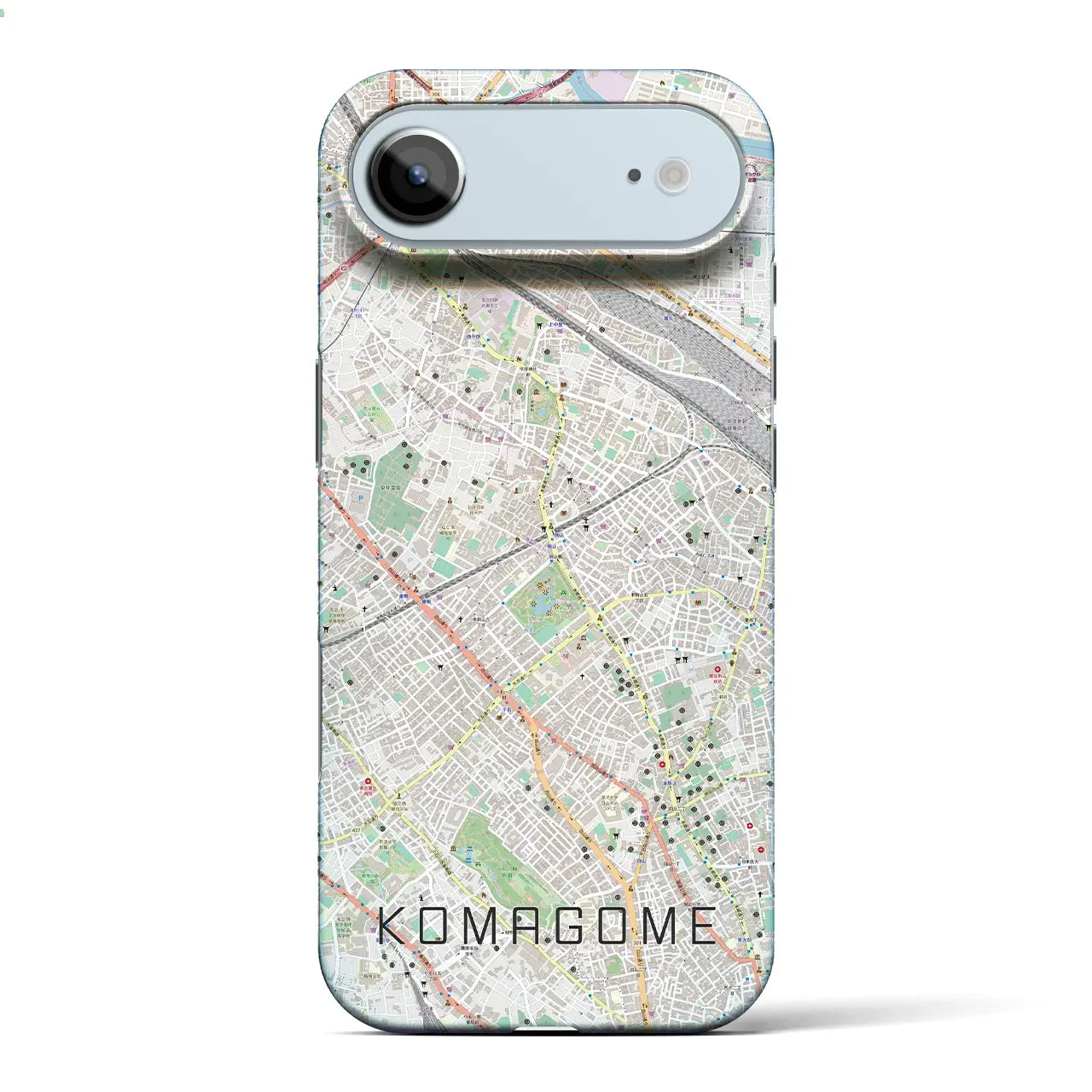 【駒込(東京都)】地図柄iPhoneケース(バックカバータイプ)ナチュラル・iPhone 17 Pro Max 用