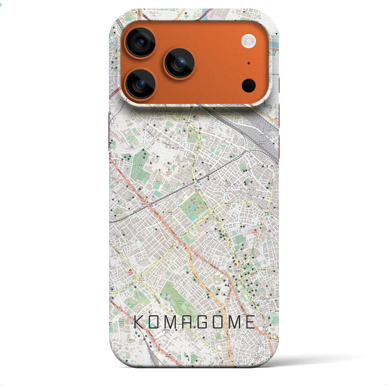 【駒込(東京都)】地図柄iPhoneケース(バックカバータイプ)