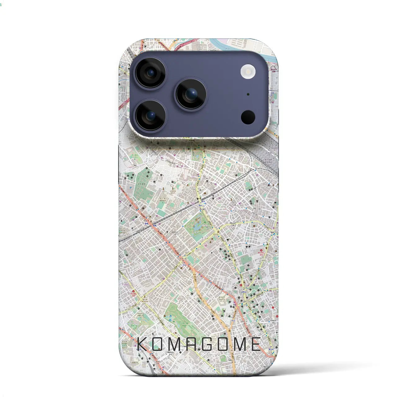 【駒込(東京都)】地図柄iPhoneケース(バックカバータイプ)