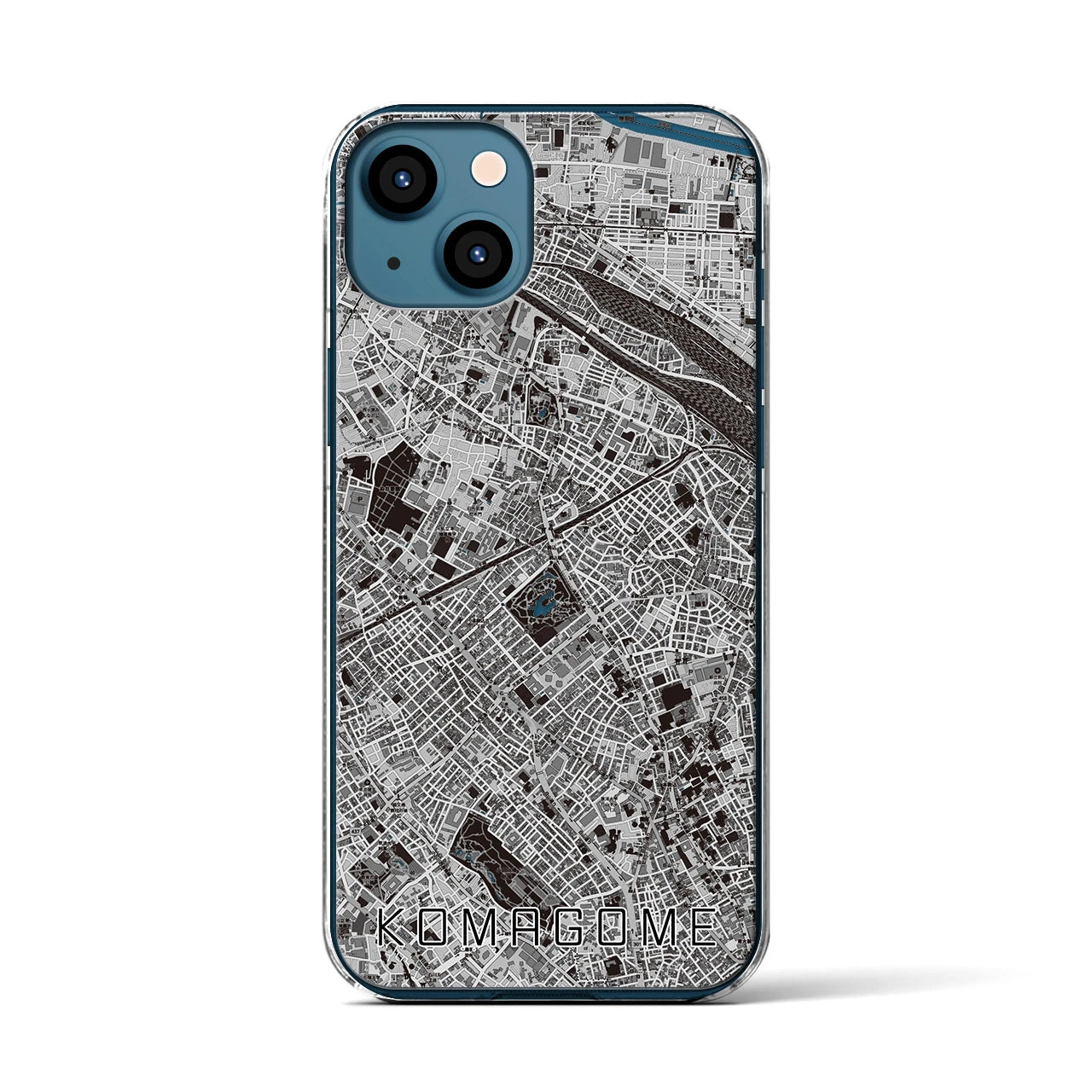 【駒込(東京都)】地図柄iPhoneケース(クリアタイプ)