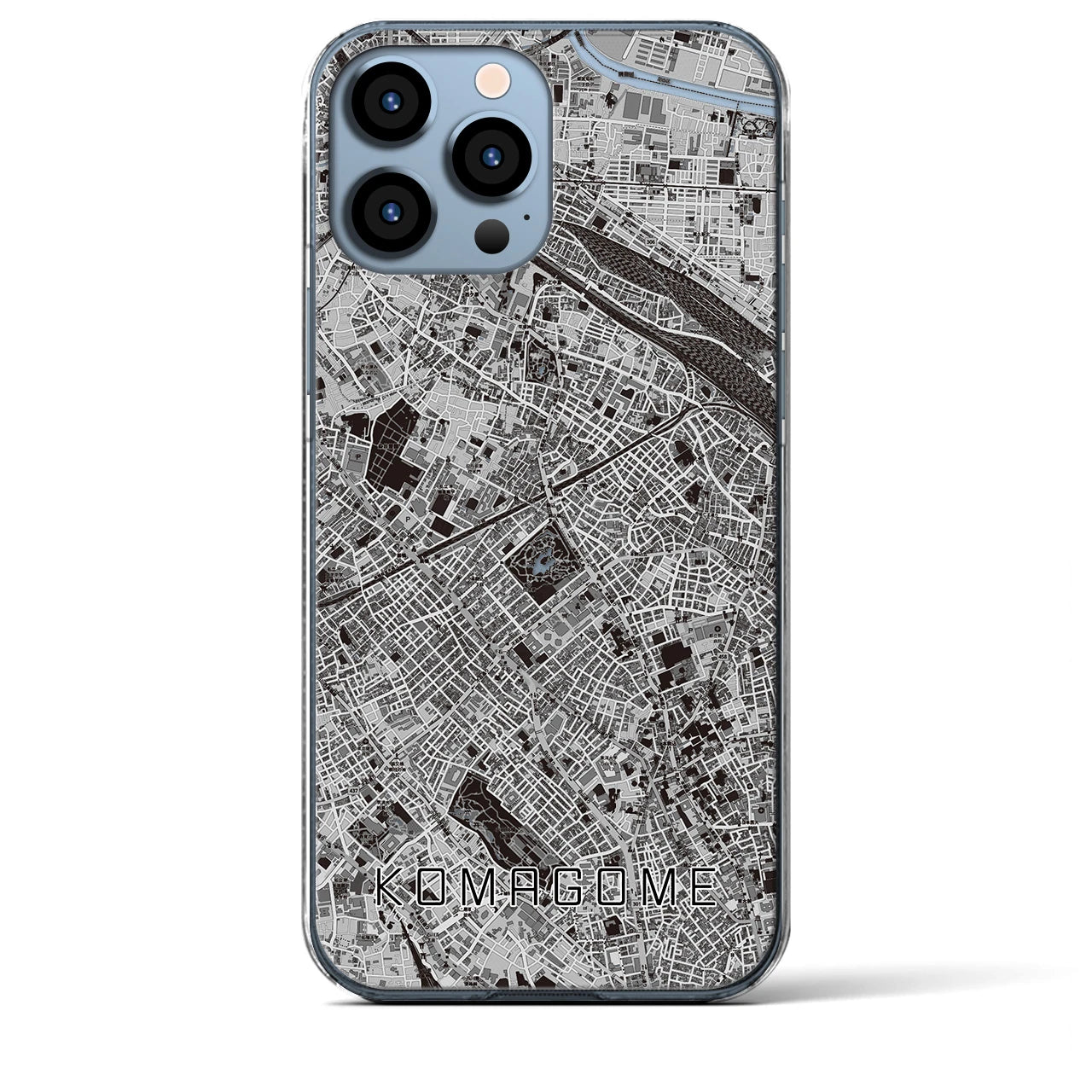 【駒込(東京都)】地図柄iPhoneケース(クリアタイプ)