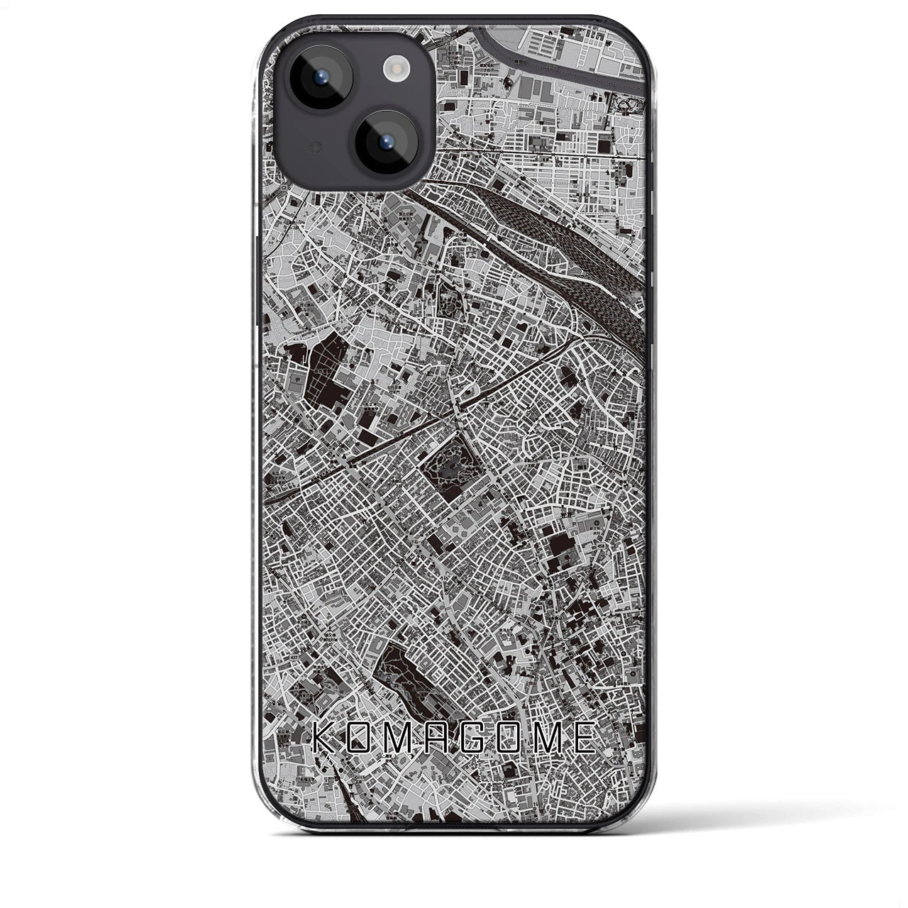 【駒込(東京都)】地図柄iPhoneケース(クリアタイプ)