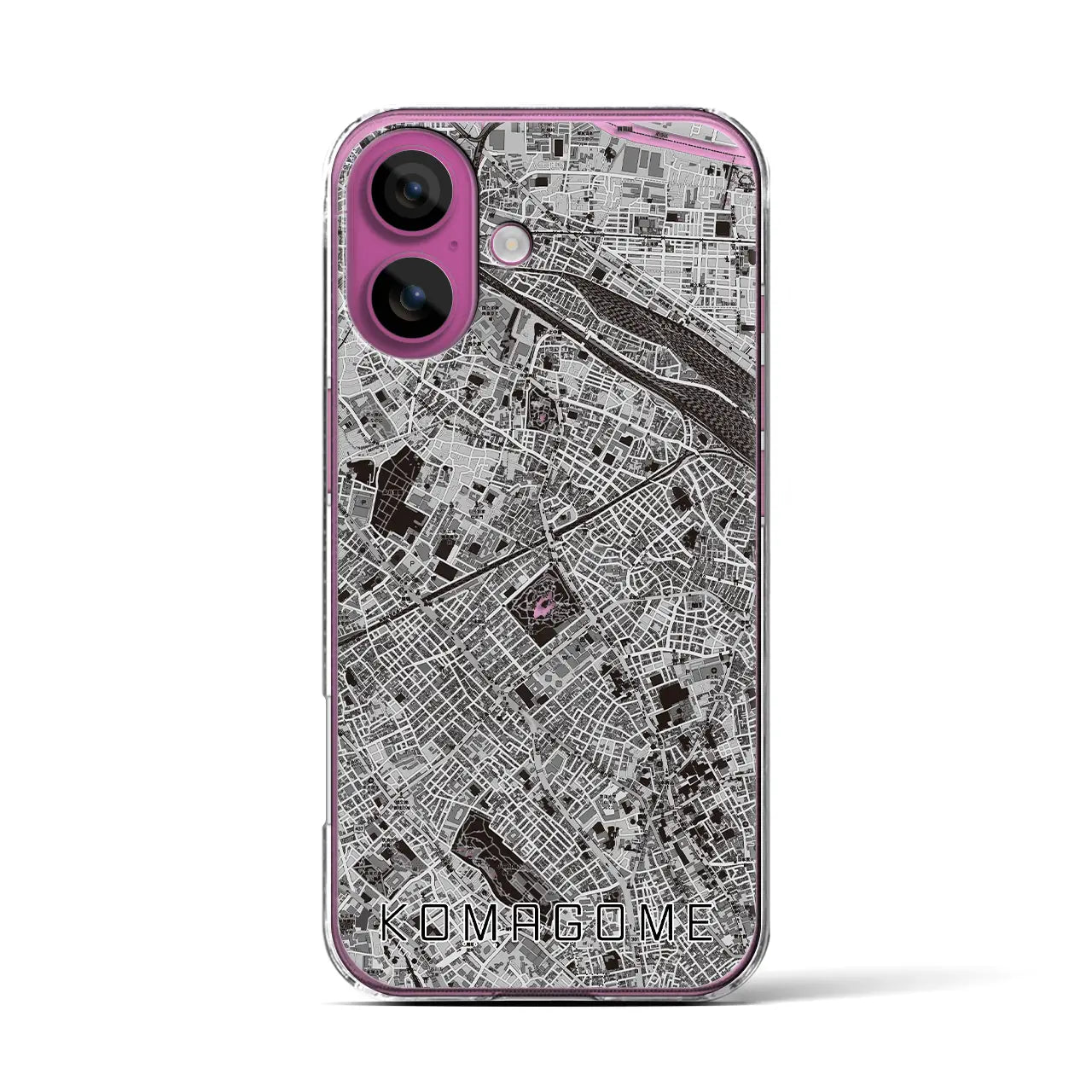 【駒込(東京都)】地図柄iPhoneケース(クリアタイプ)