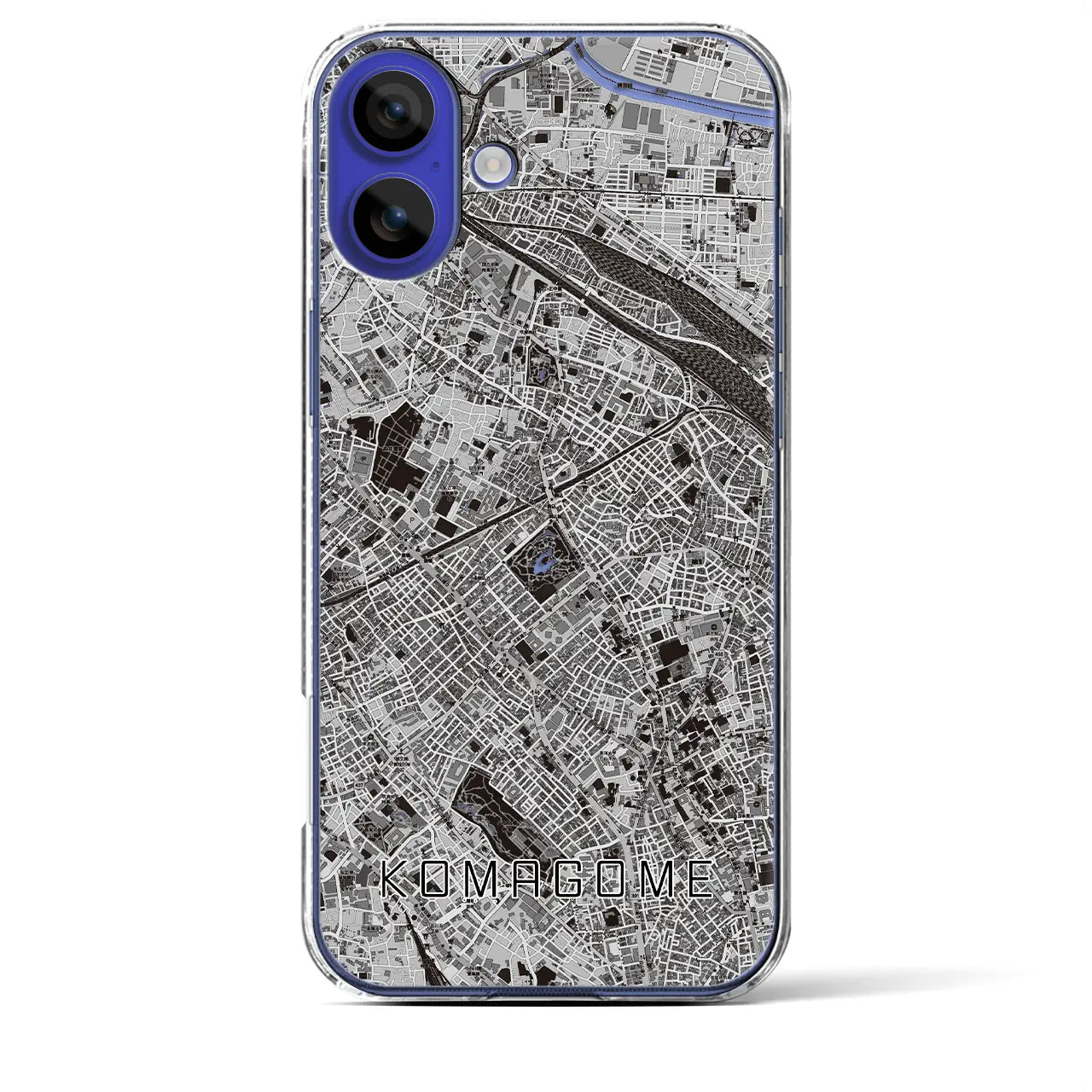【駒込(東京都)】地図柄iPhoneケース(クリアタイプ)