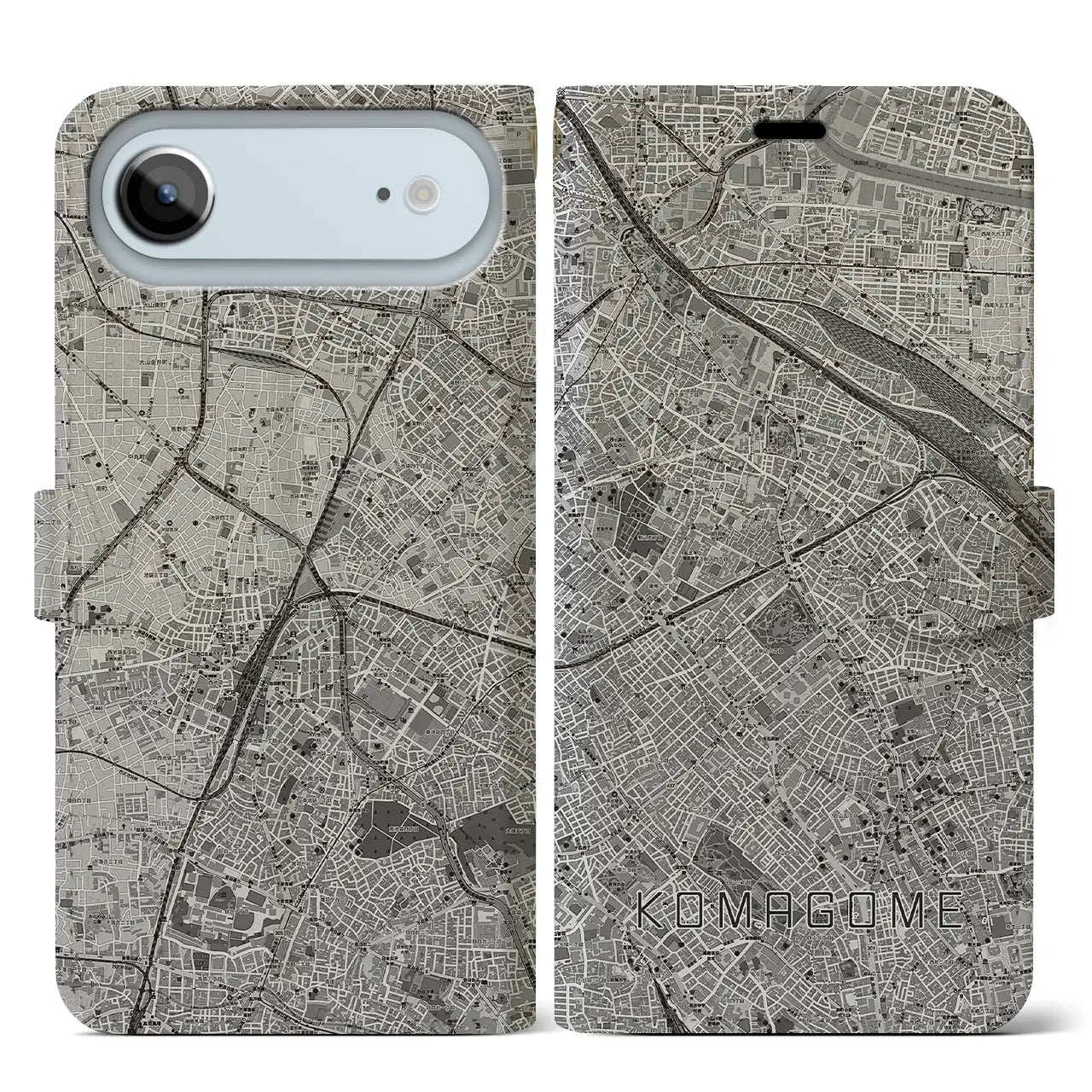 【駒込(東京都)】地図柄iPhoneケース(手帳タイプ)