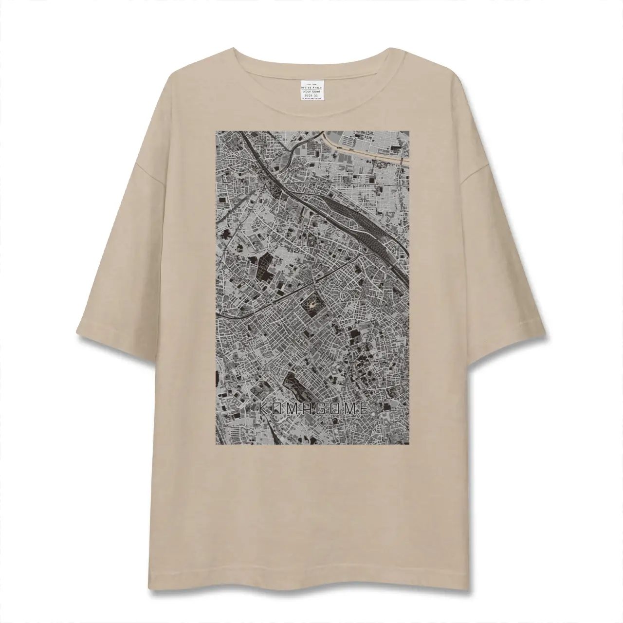 【駒込(東京都)】地図柄ビッグシルエットTシャツ