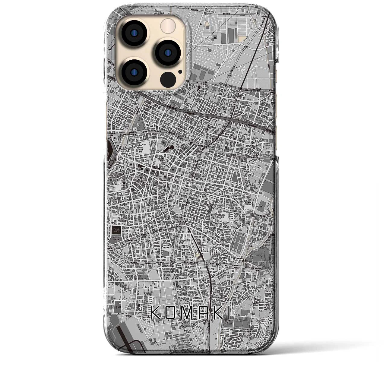 【小牧(愛知県)】地図柄iPhoneケース(クリアタイプ)