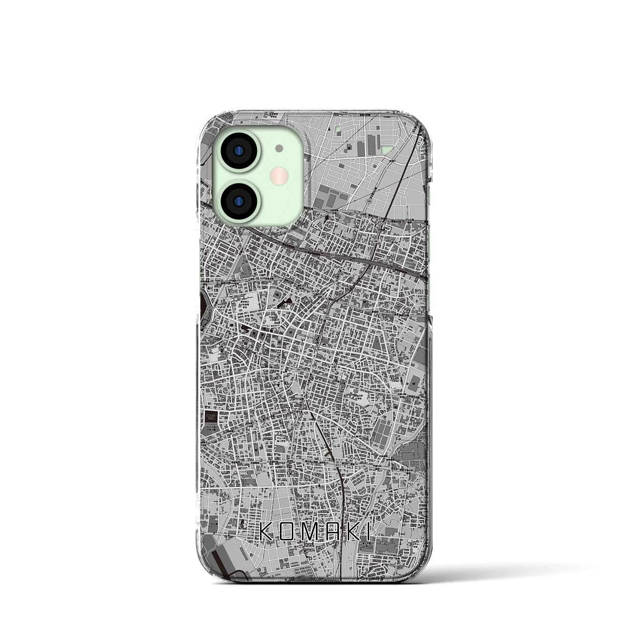 【小牧(愛知県)】地図柄iPhoneケース(クリアタイプ)