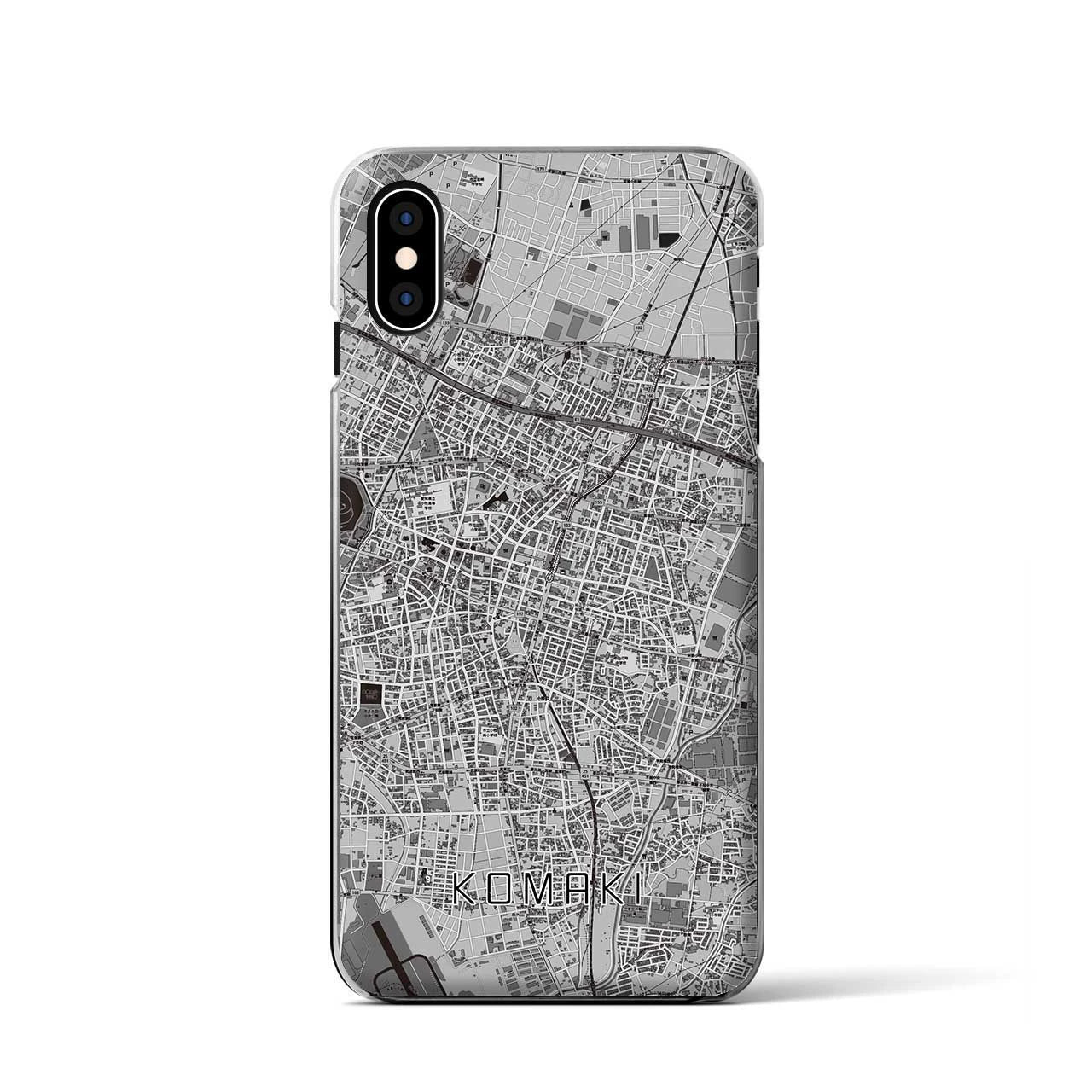 【小牧(愛知県)】地図柄iPhoneケース(クリアタイプ)