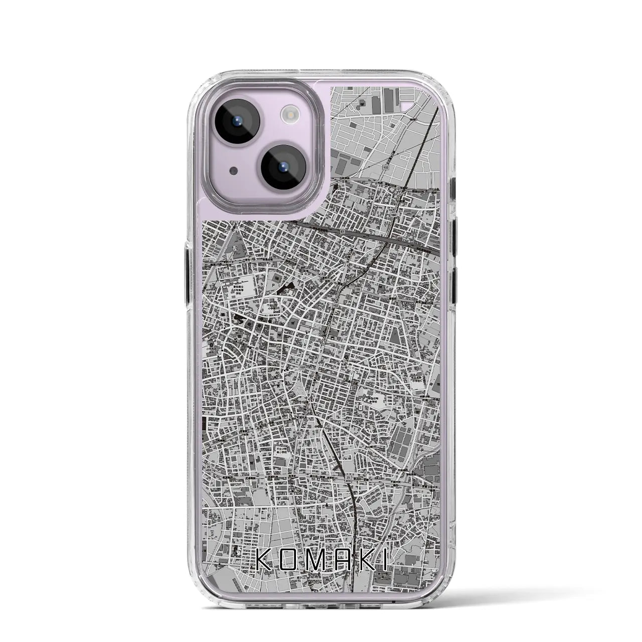 【小牧(愛知県)】地図柄iPhoneケース(MagSafeタイプ)