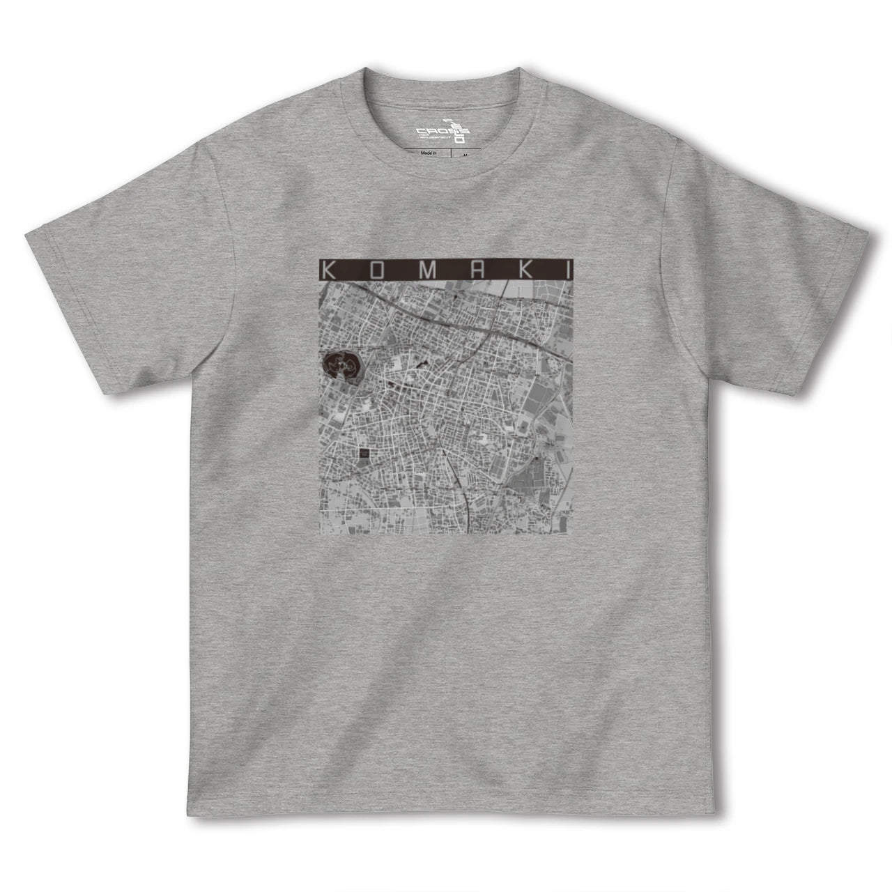 【小牧(愛知県)】地図柄ヘビーウェイトTシャツ