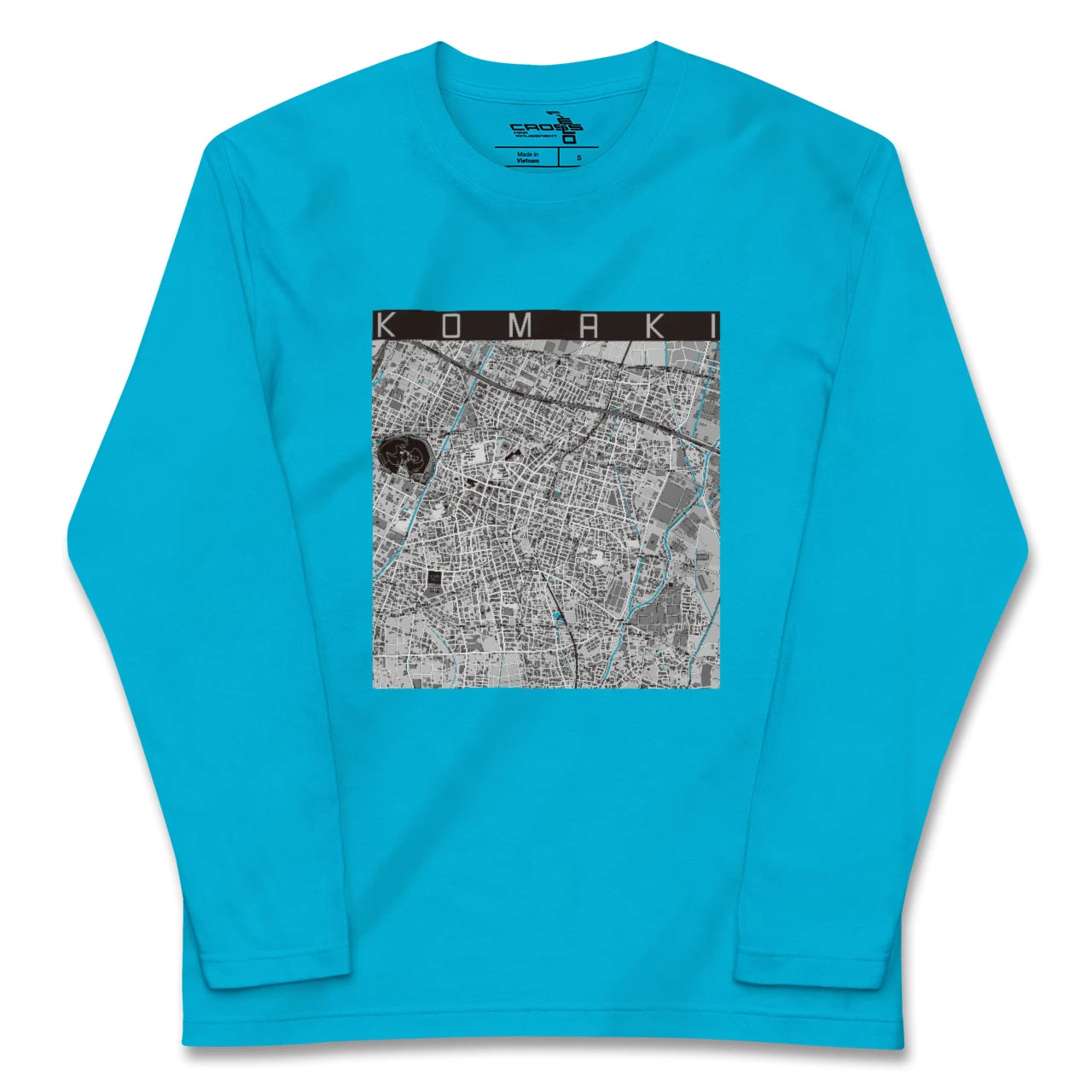 【小牧(愛知県)】地図柄ロングスリーブTシャツ