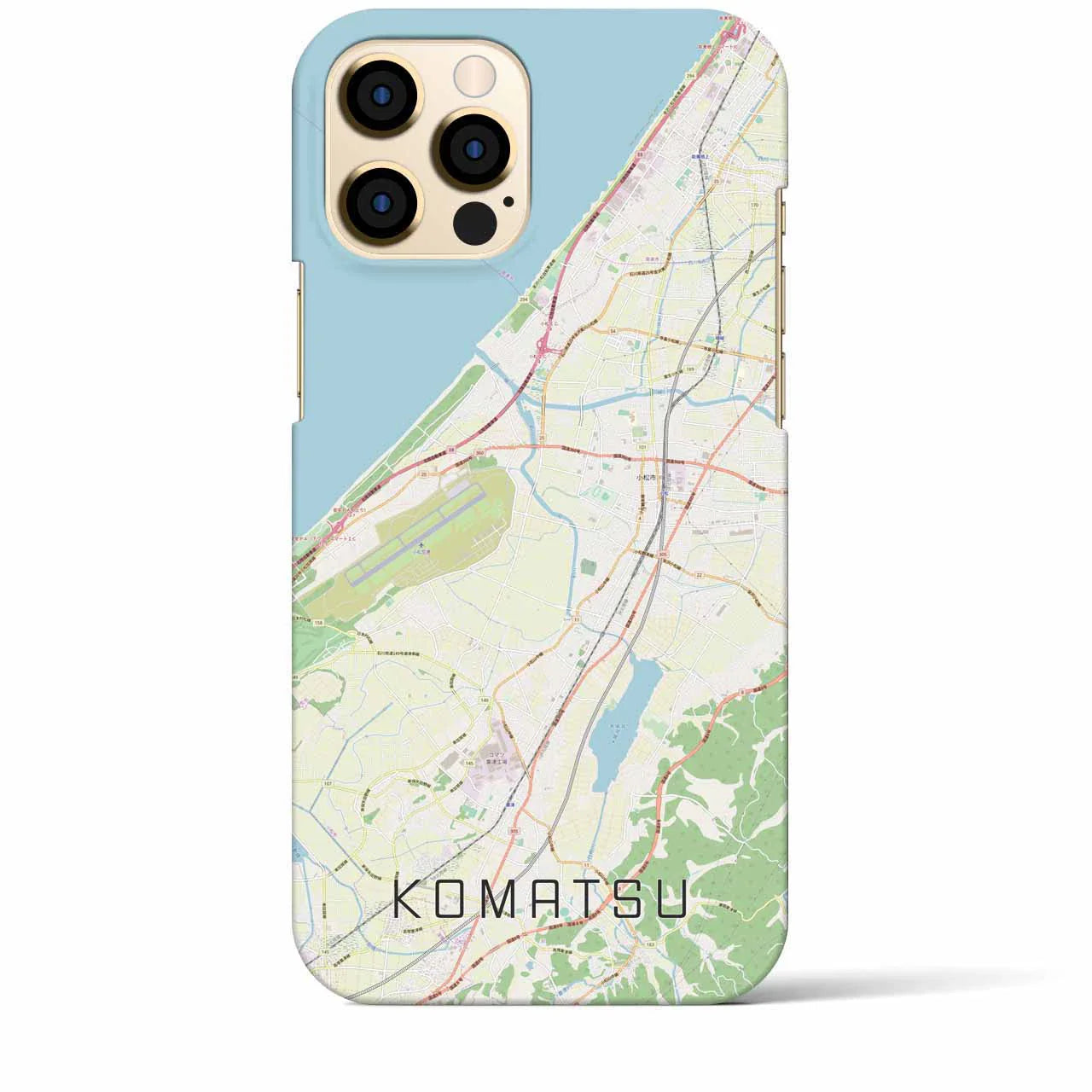 【小松(石川県)】地図柄iPhoneケース(バックカバータイプ)