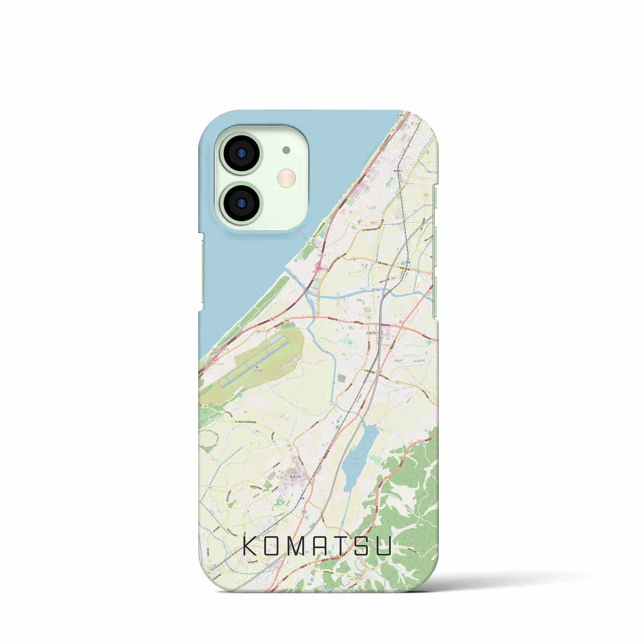 【小松(石川県)】地図柄iPhoneケース(バックカバータイプ)
