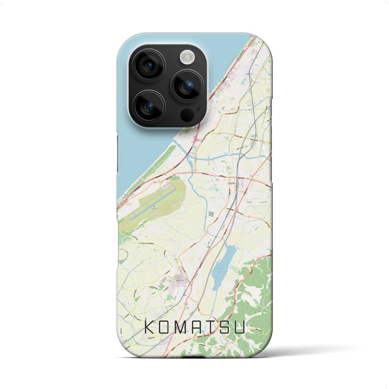 【小松(石川県)】地図柄iPhoneケース(バックカバータイプ)
