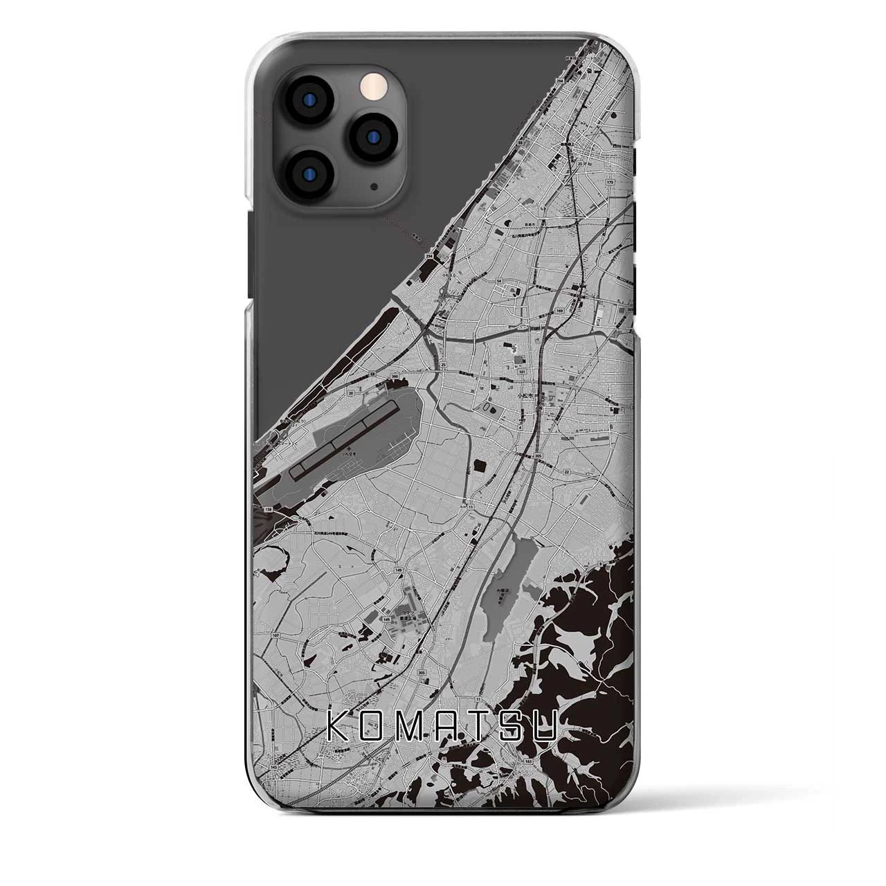 【小松(石川県)】地図柄iPhoneケース(クリアタイプ)