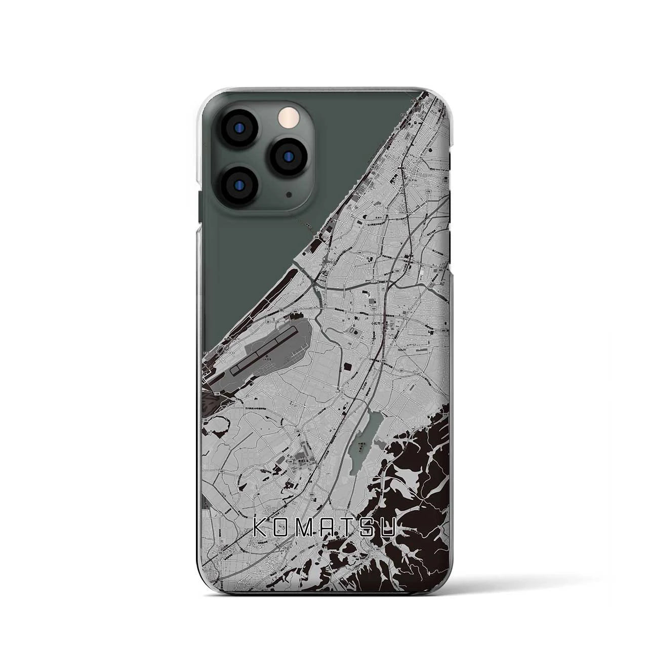 【小松(石川県)】地図柄iPhoneケース(クリアタイプ)