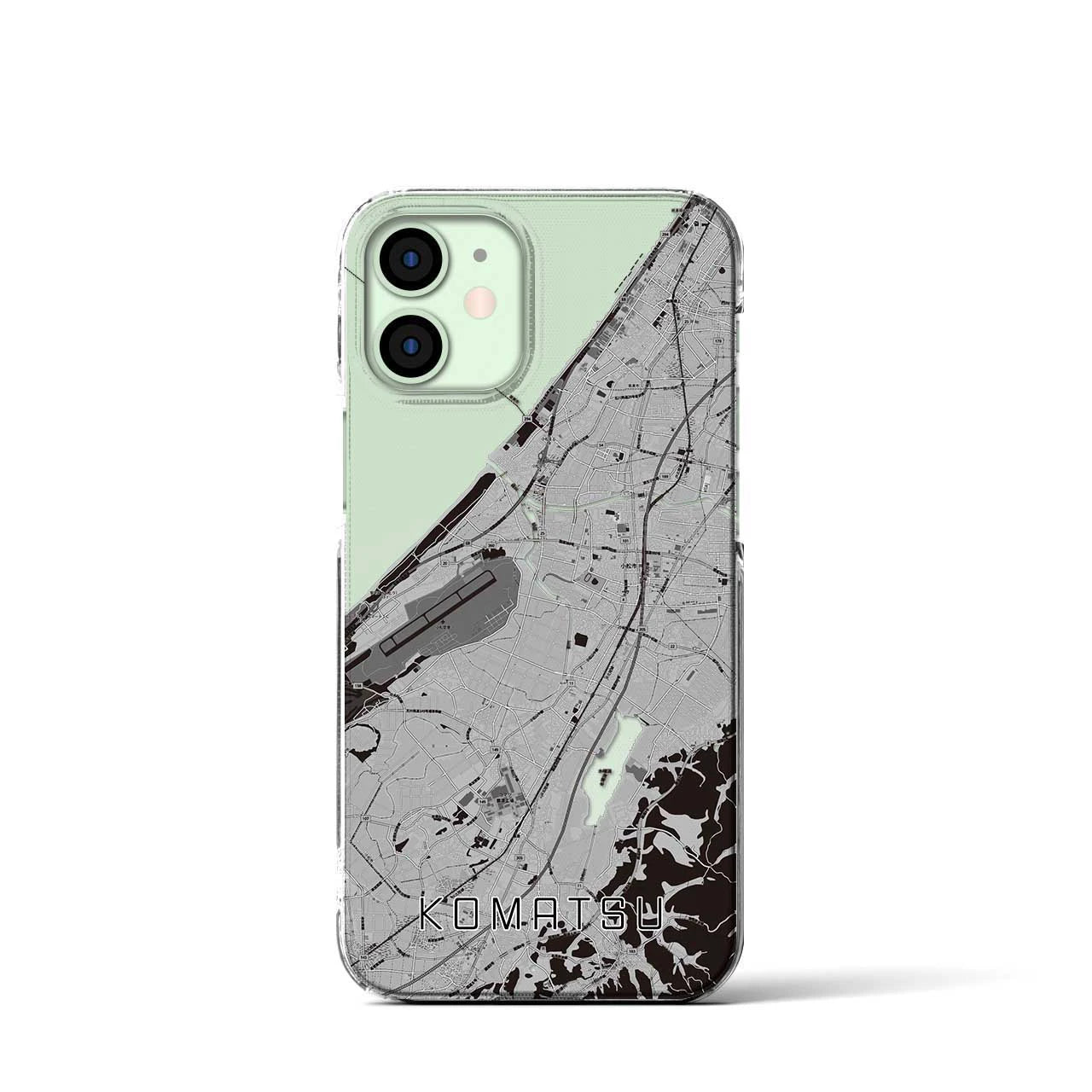 【小松(石川県)】地図柄iPhoneケース(クリアタイプ)