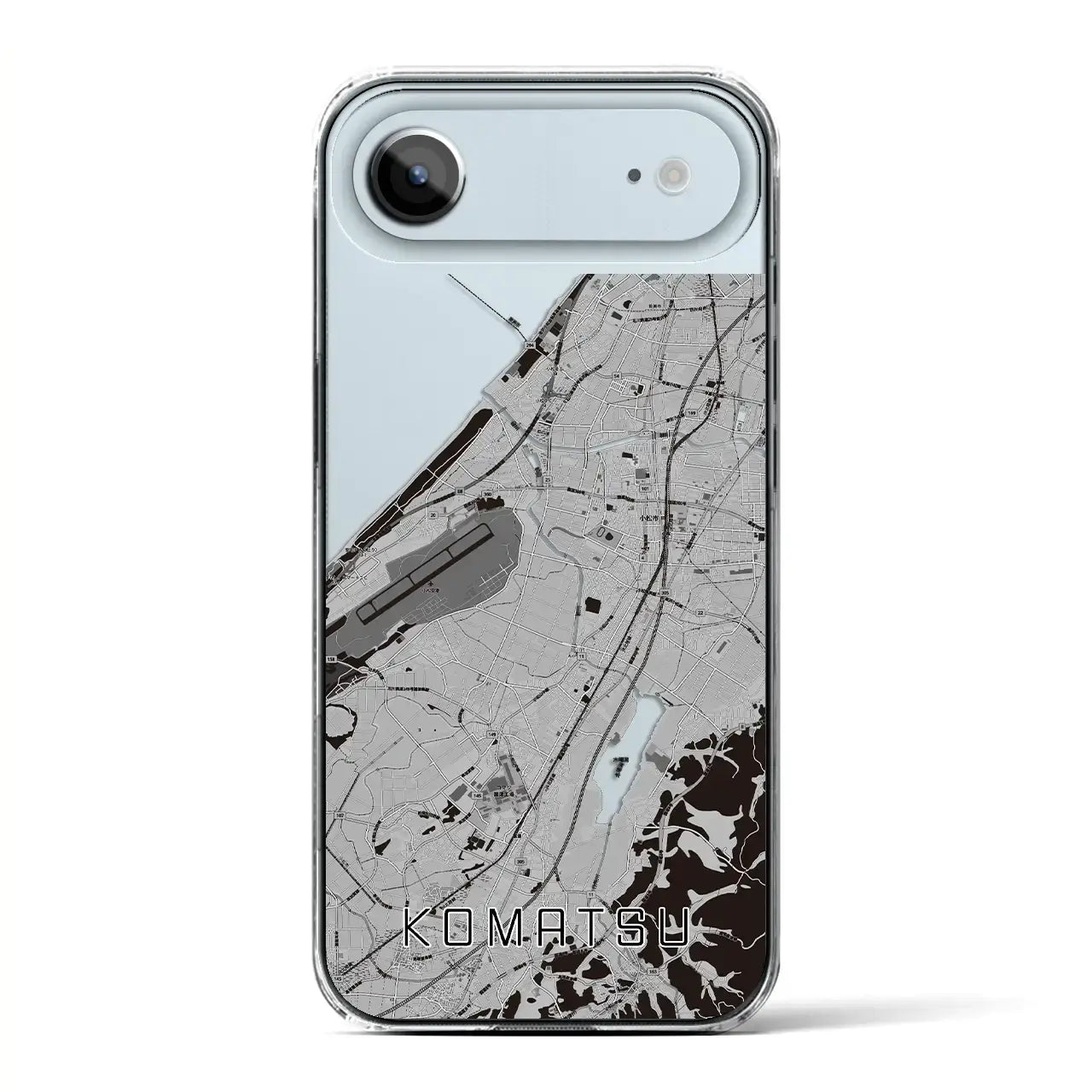 【小松(石川県)】地図柄iPhoneケース(クリアタイプ)