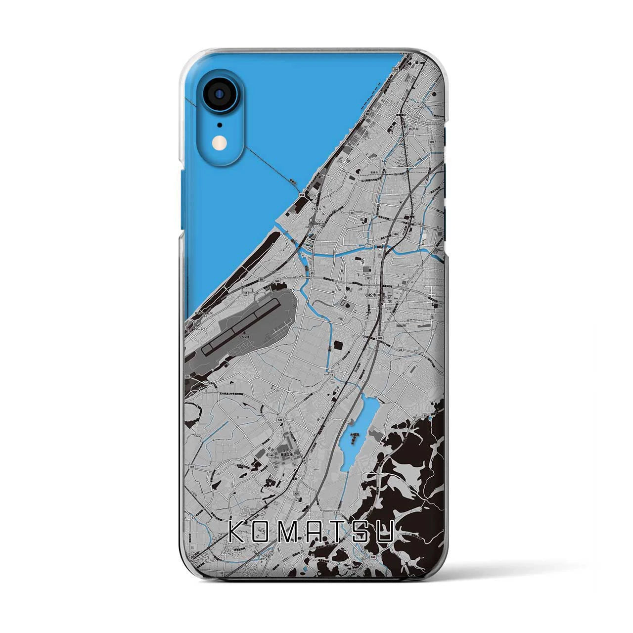 【小松(石川県)】地図柄iPhoneケース(クリアタイプ)