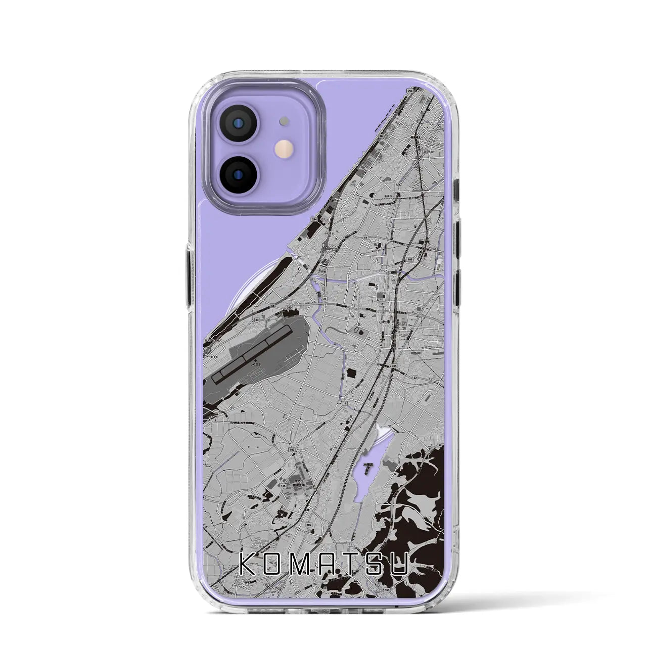 【小松(石川県)】地図柄iPhoneケース(MagSafeタイプ)