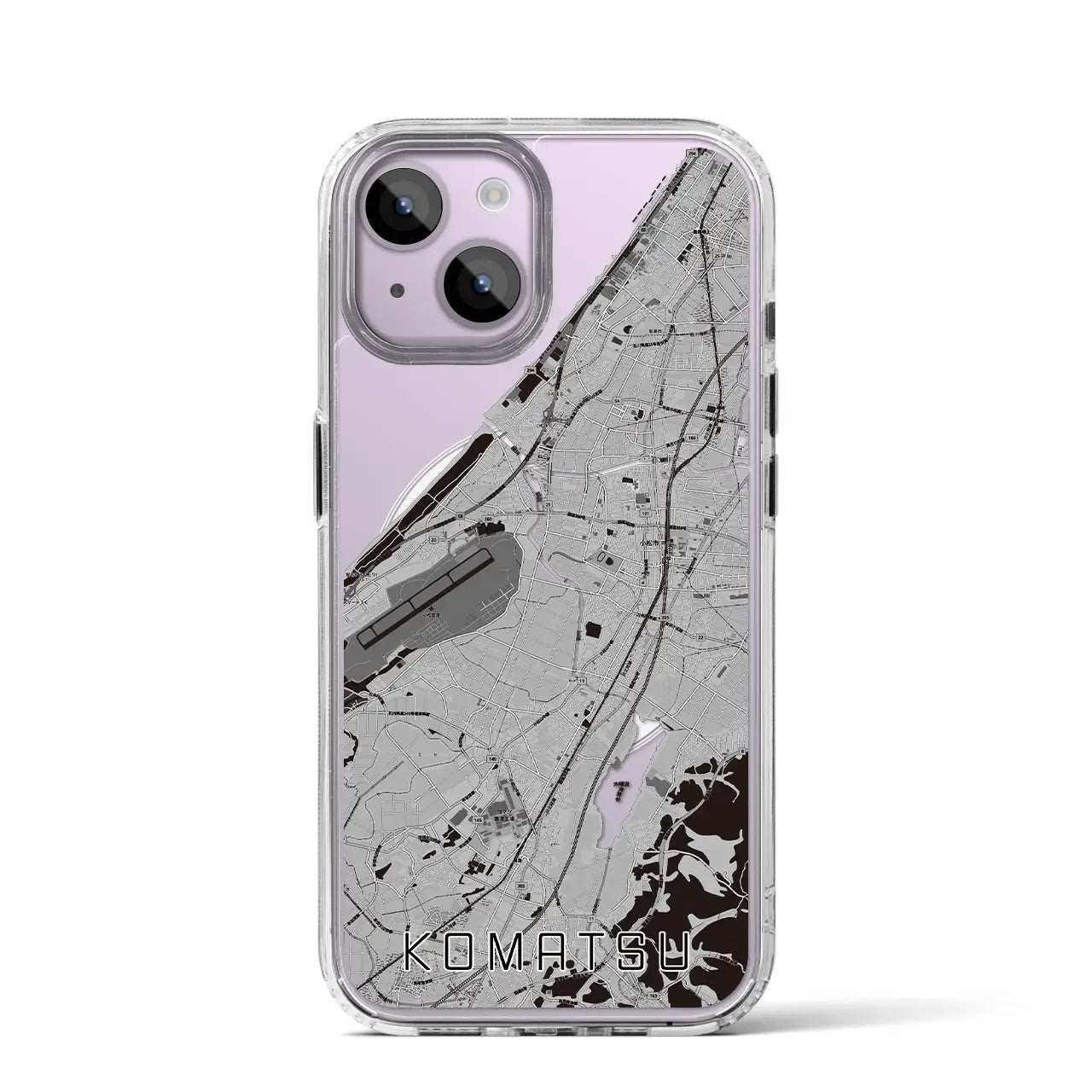 【小松(石川県)】地図柄iPhoneケース(MagSafeタイプ)