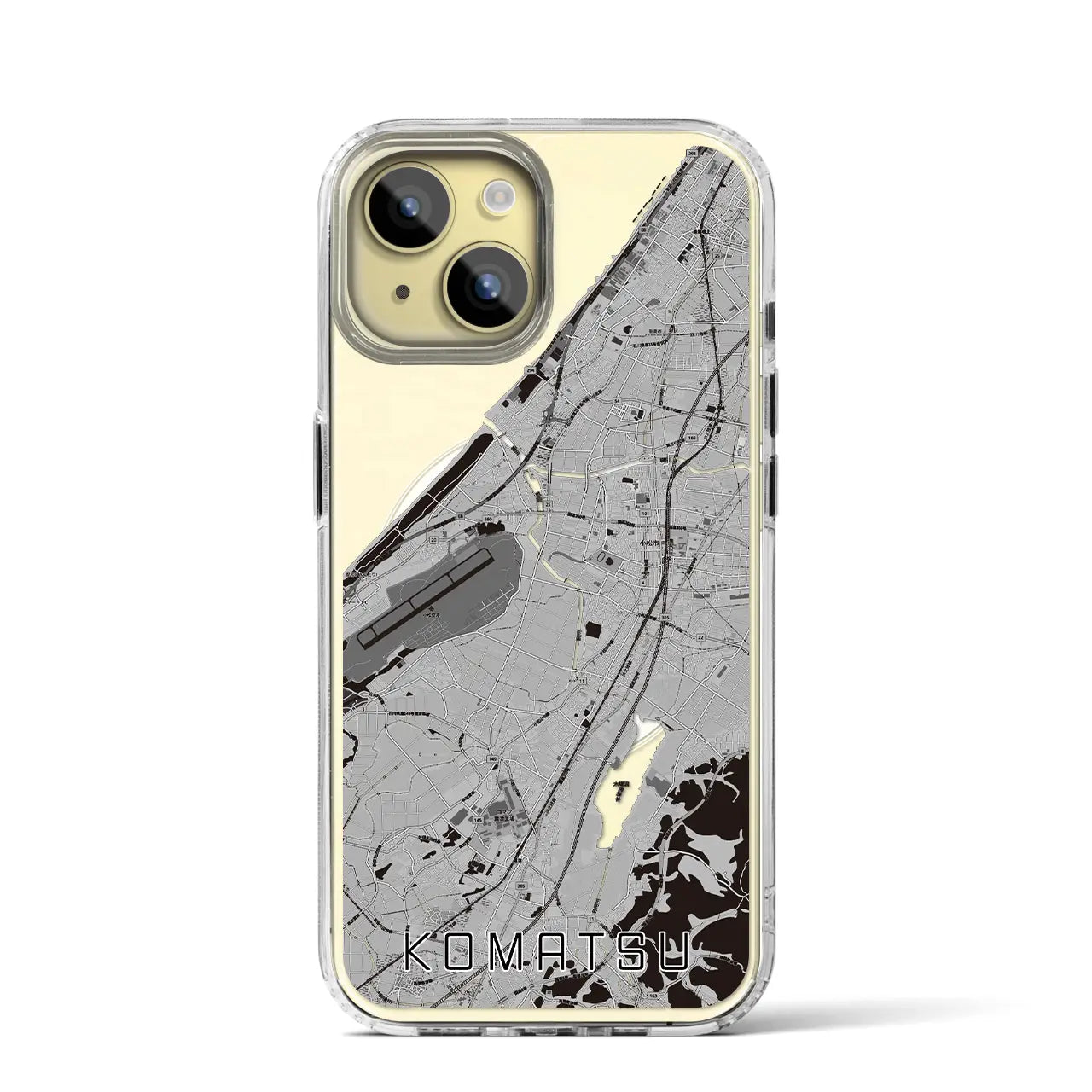 【小松(石川県)】地図柄iPhoneケース(MagSafeタイプ)