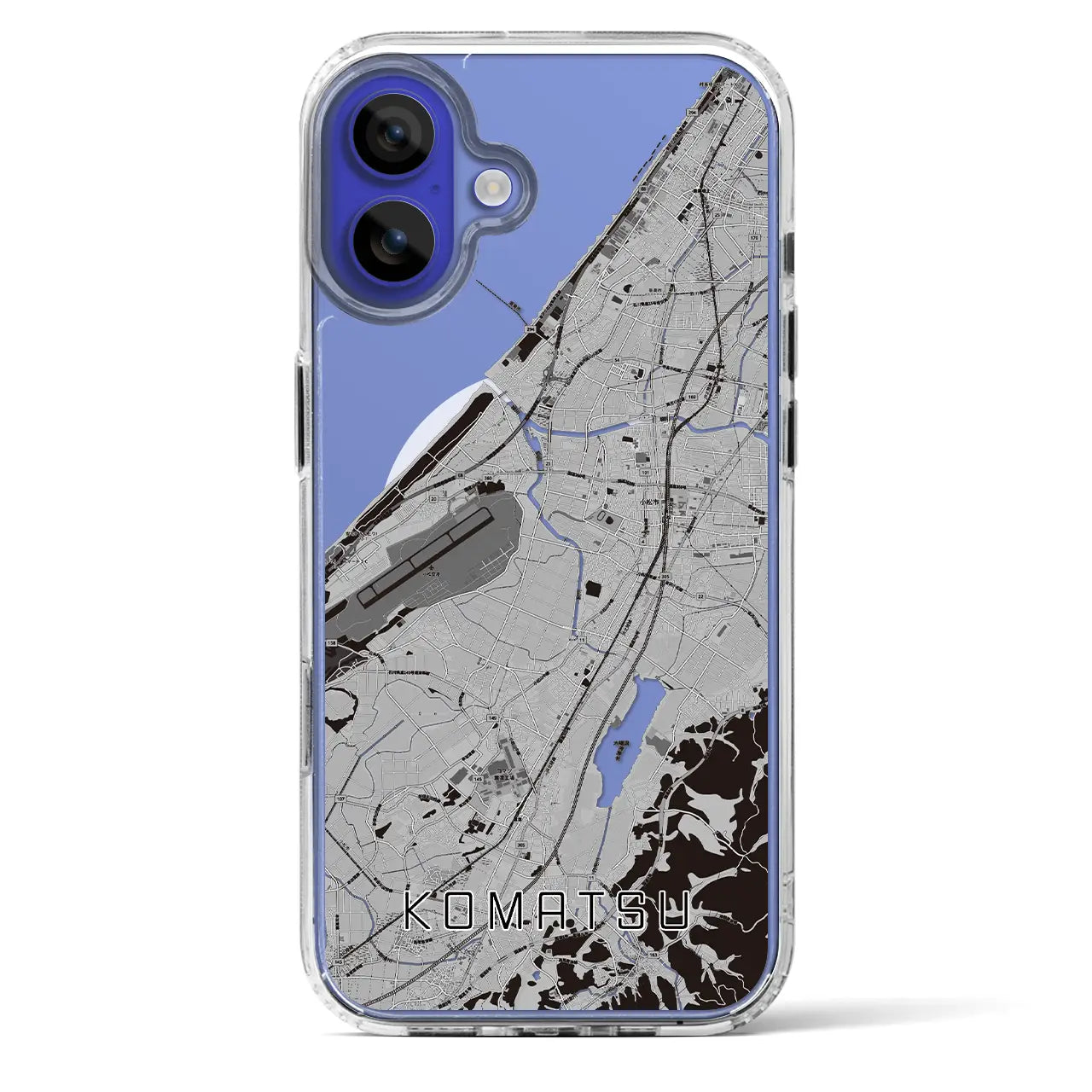 【小松(石川県)】地図柄iPhoneケース(MagSafeタイプ)