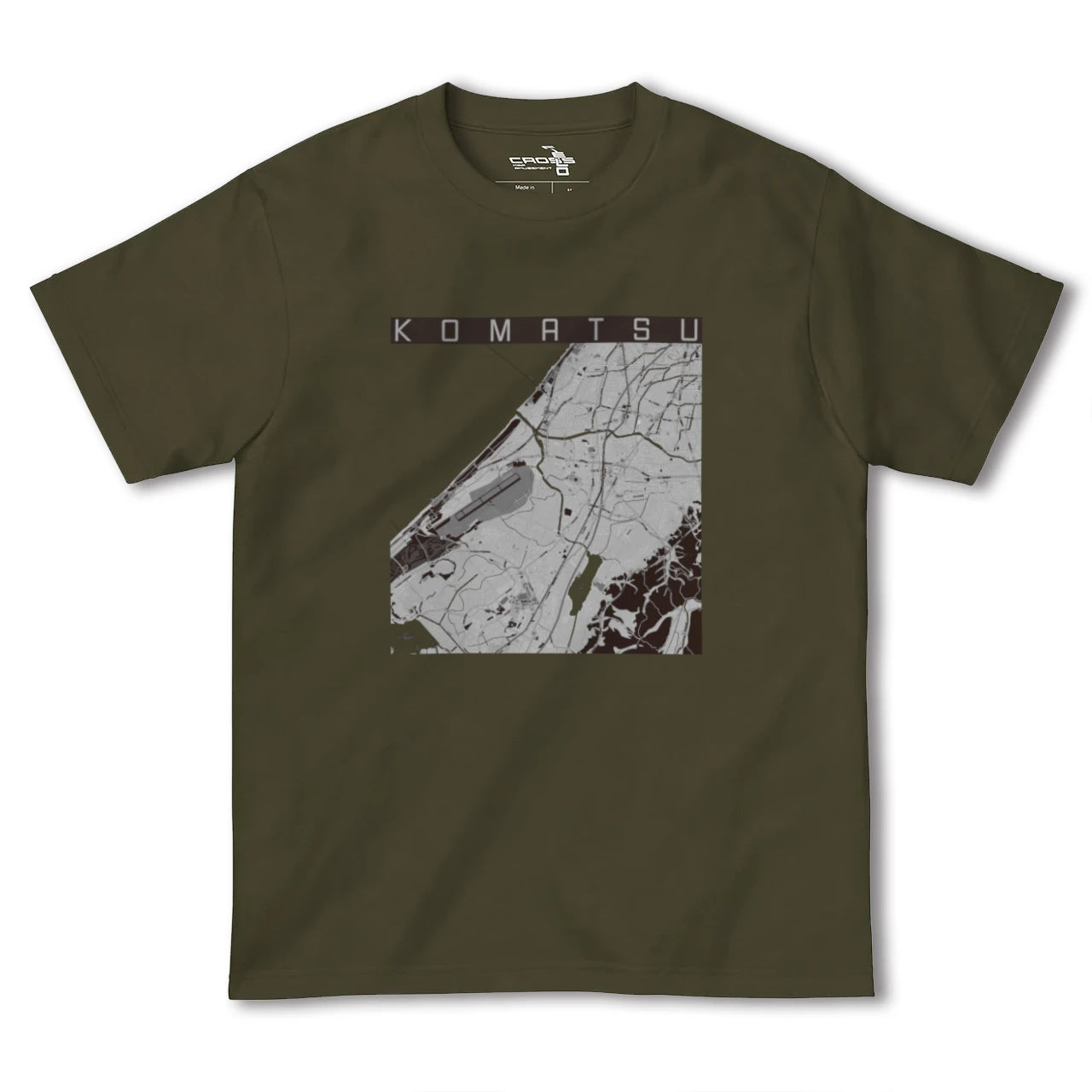 【小松(石川県)】地図柄ヘビーウェイトTシャツ