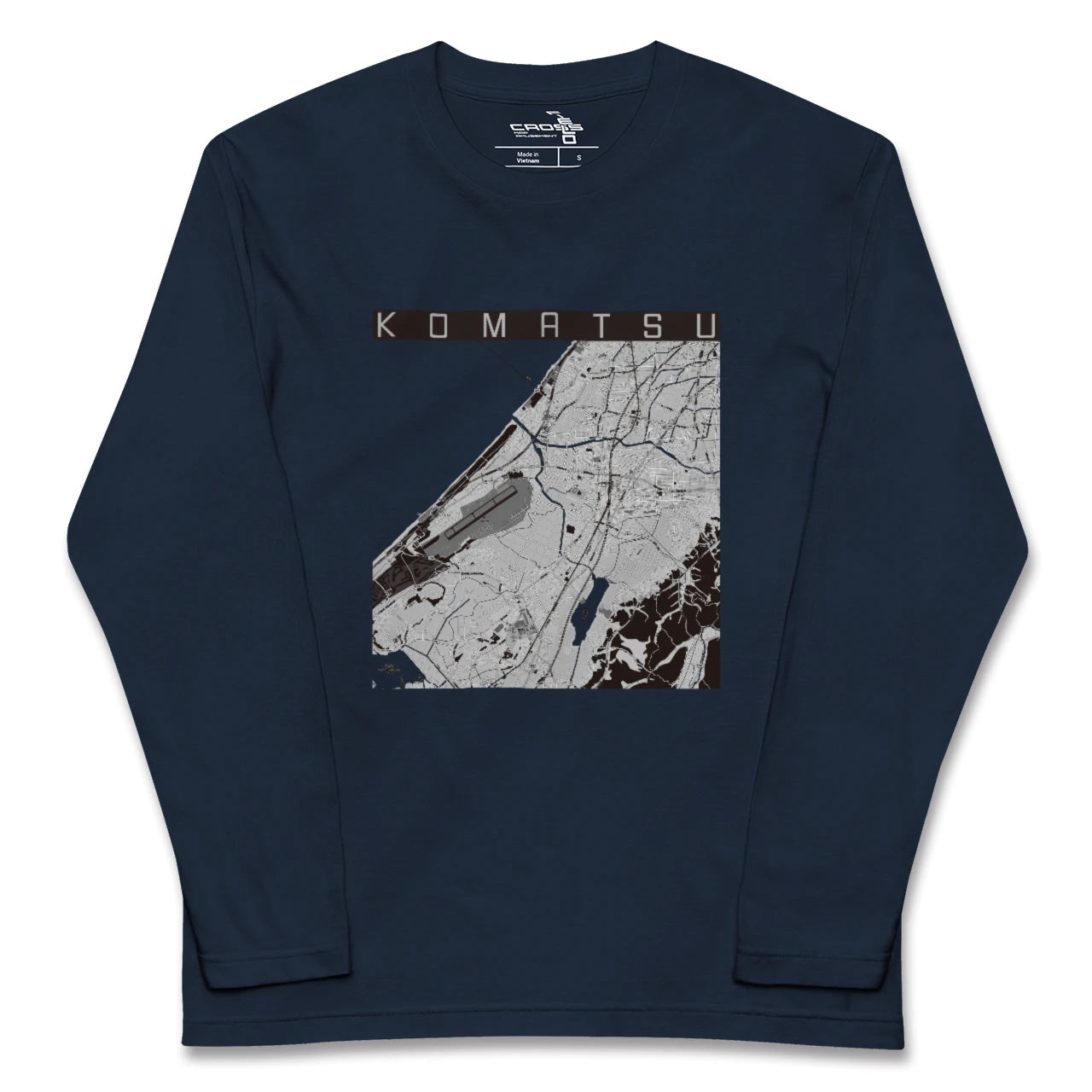 【小松(石川県)】地図柄ロングスリーブTシャツ