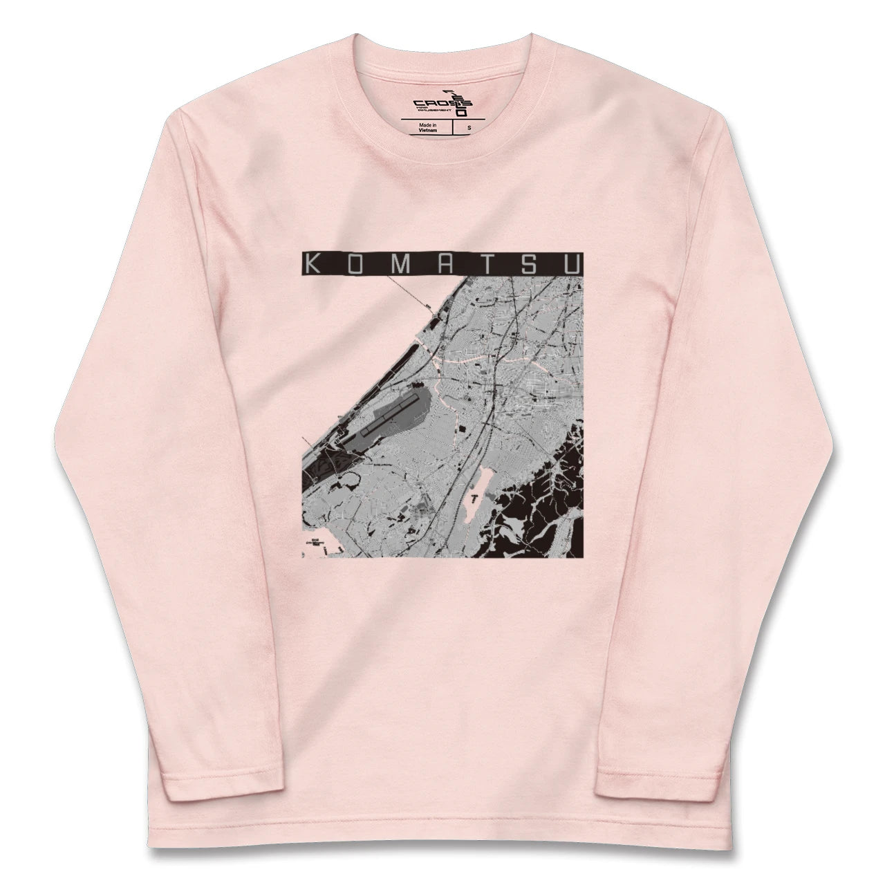 【小松(石川県)】地図柄ロングスリーブTシャツ