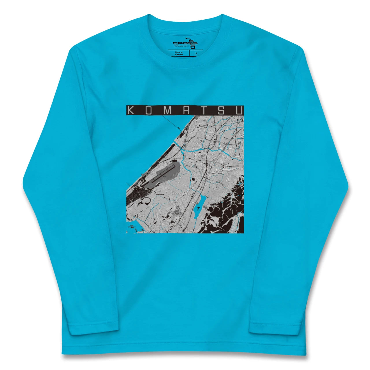 【小松(石川県)】地図柄ロングスリーブTシャツ