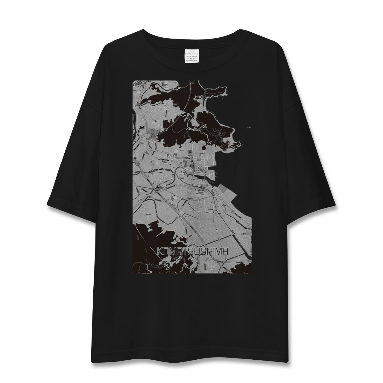 【小松島(徳島県)】地図柄ビッグシルエットTシャツ