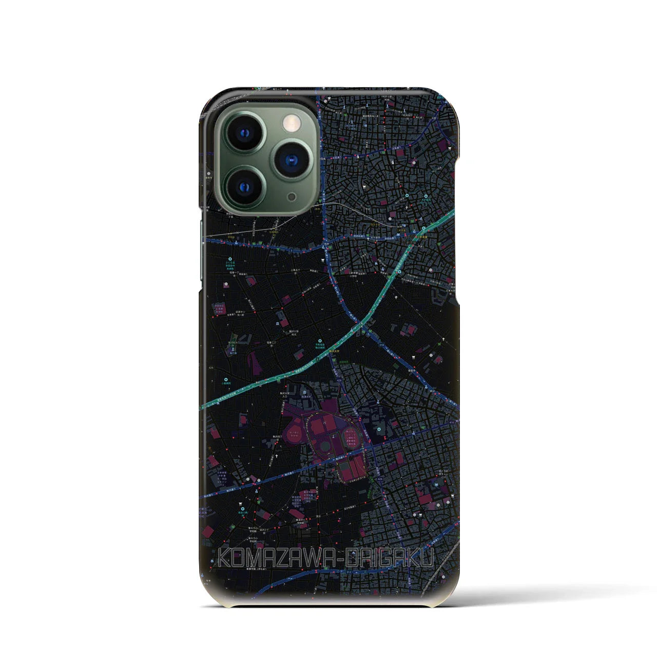 【駒沢大学(東京都)】地図柄iPhoneケース(バックカバータイプ)