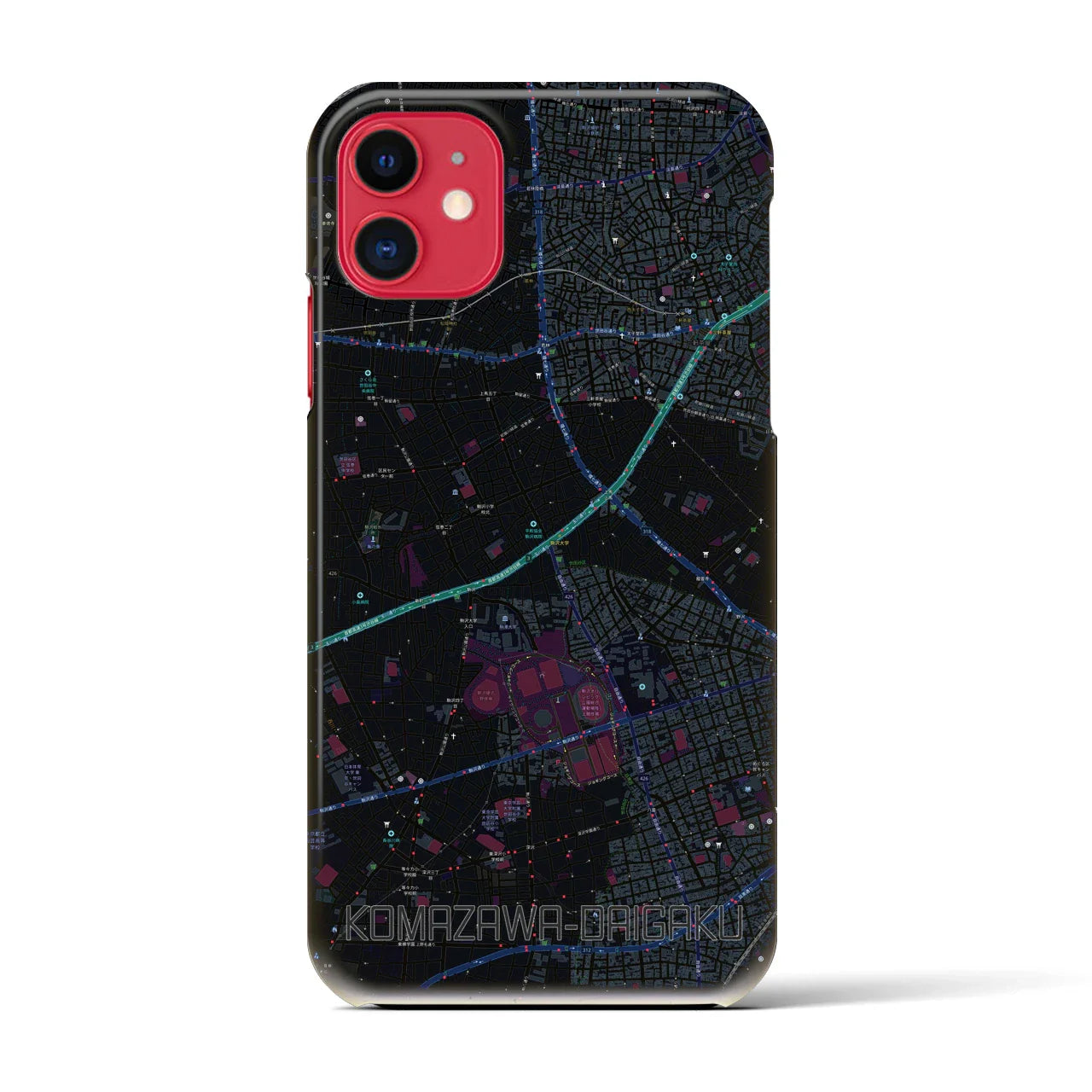 【駒沢大学(東京都)】地図柄iPhoneケース(バックカバータイプ)