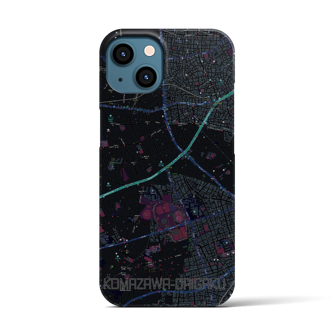 【駒沢大学(東京都)】地図柄iPhoneケース(バックカバータイプ)