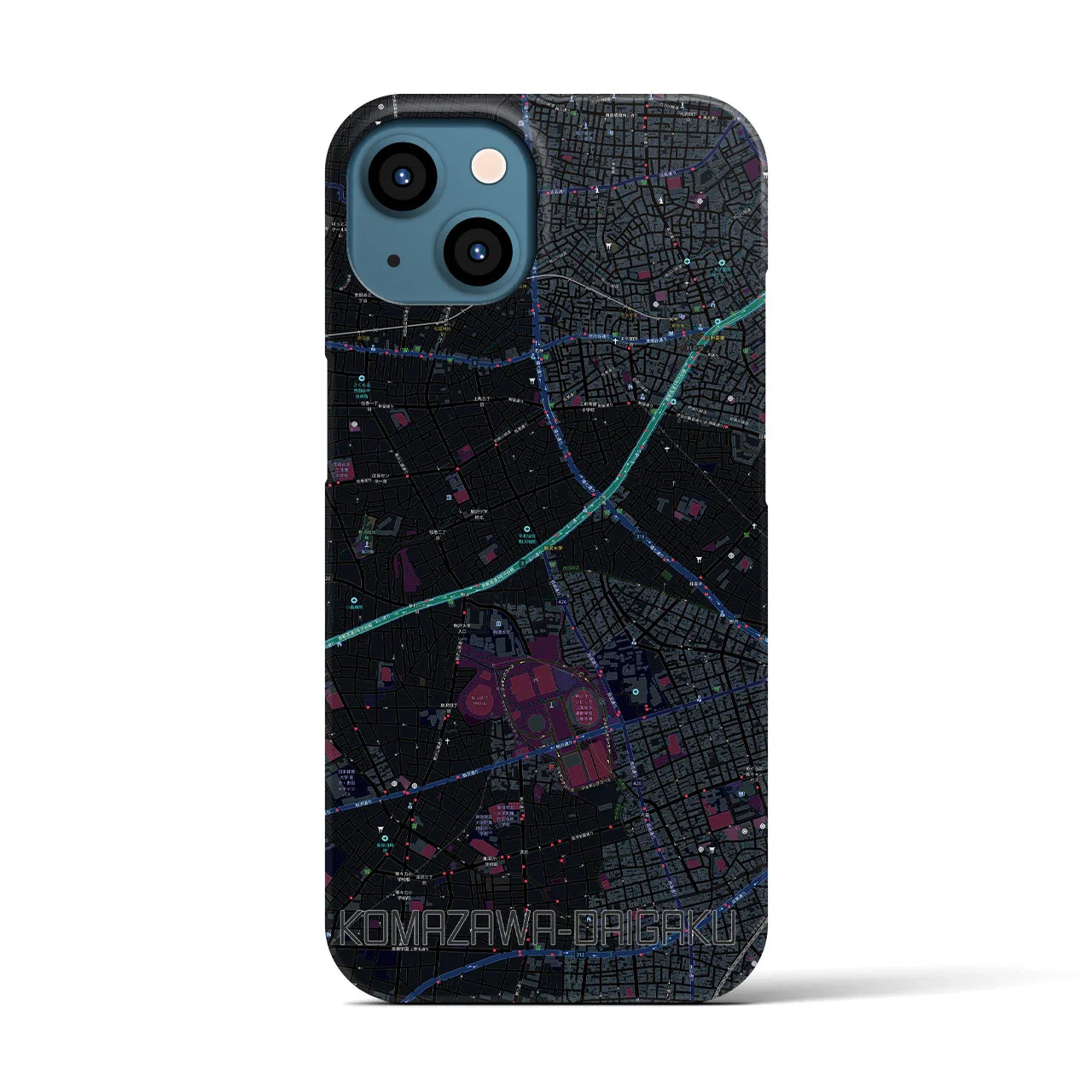 【駒沢大学(東京都)】地図柄iPhoneケース(バックカバータイプ)