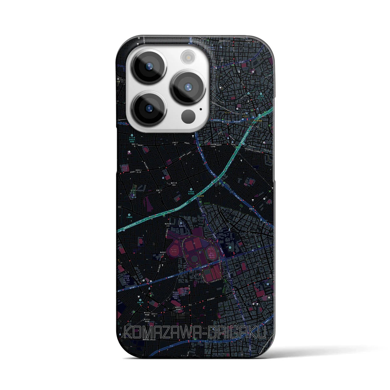 【駒沢大学(東京都)】地図柄iPhoneケース(バックカバータイプ)